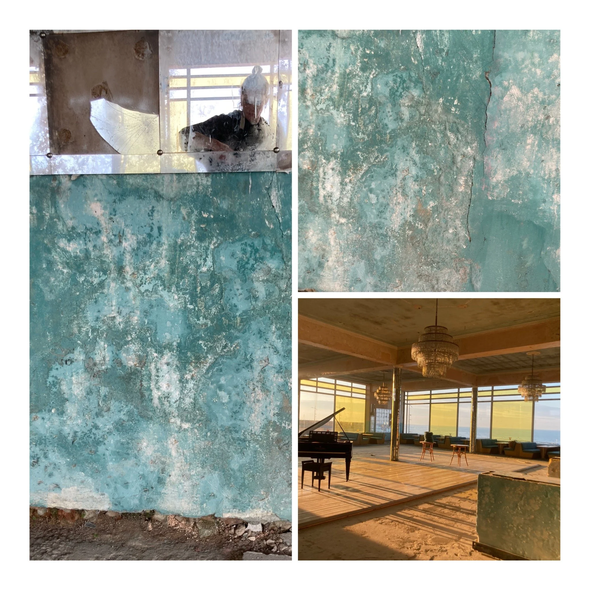 Empire of Light faded concrete wall 