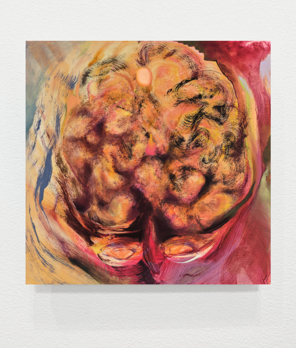 Social Being, acrylic and oil on panel, 20 x 20 in.
