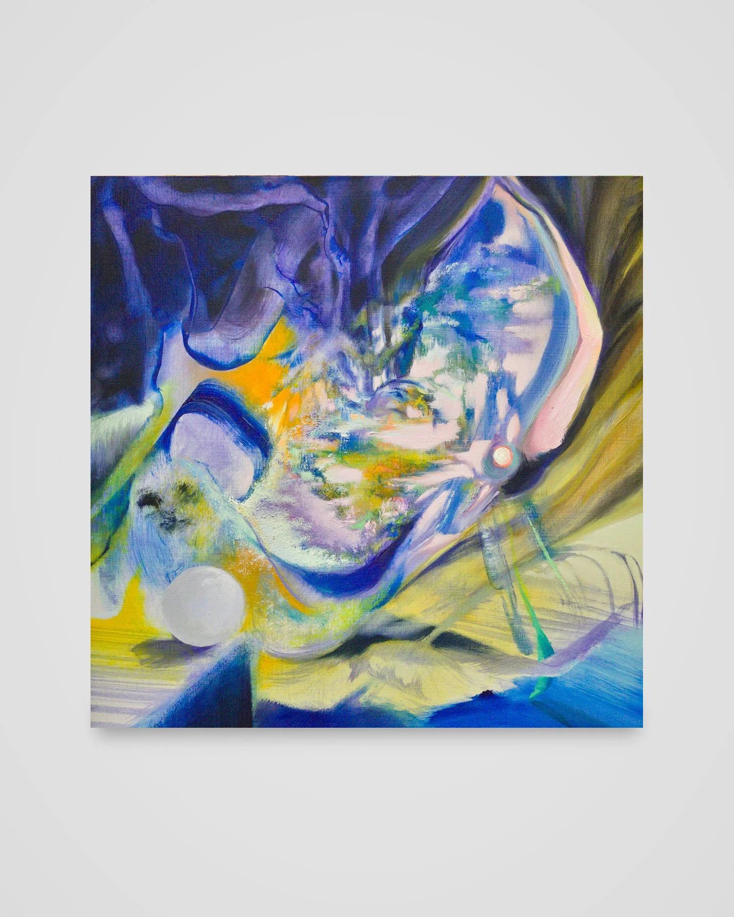 Growing On/Growing In, acrylic oil on panel, 12 x 12 in. $720