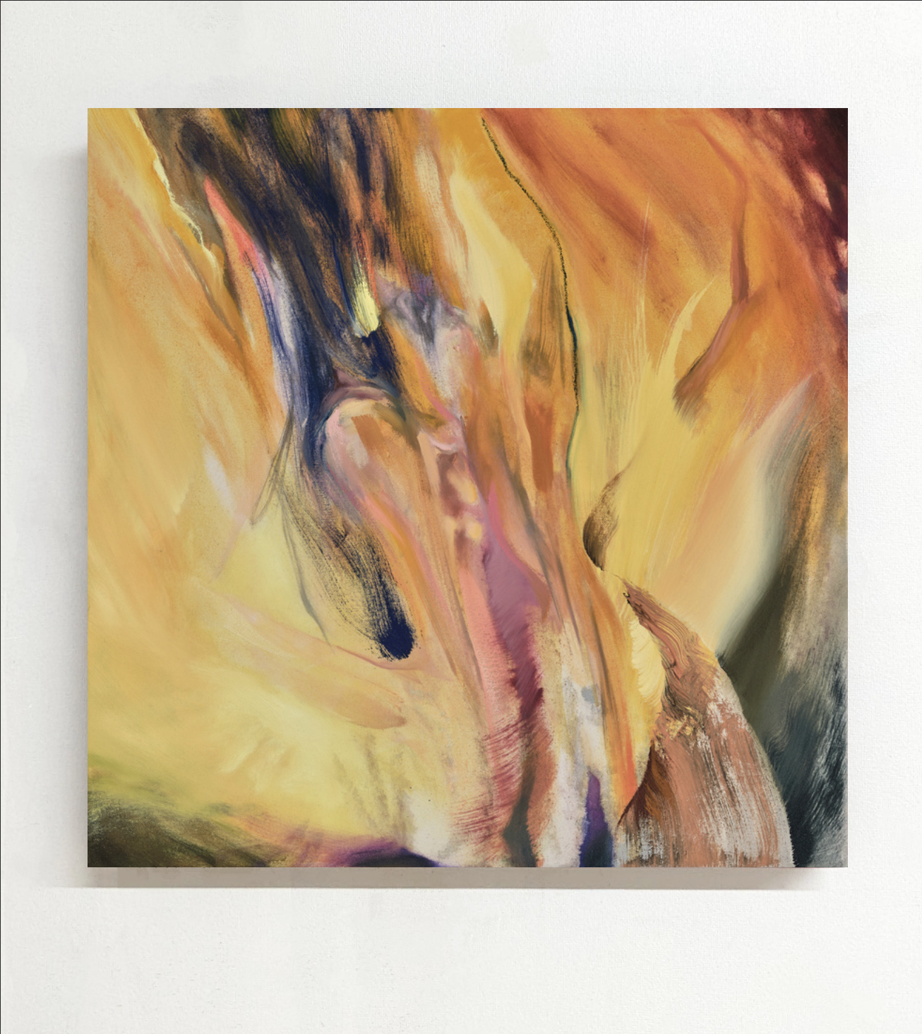 Burning the House to Keep Warm, acrylic and oil on canvas, 20 x 20 in. Available through Ottawa Art Gallery - Annexe Gallery