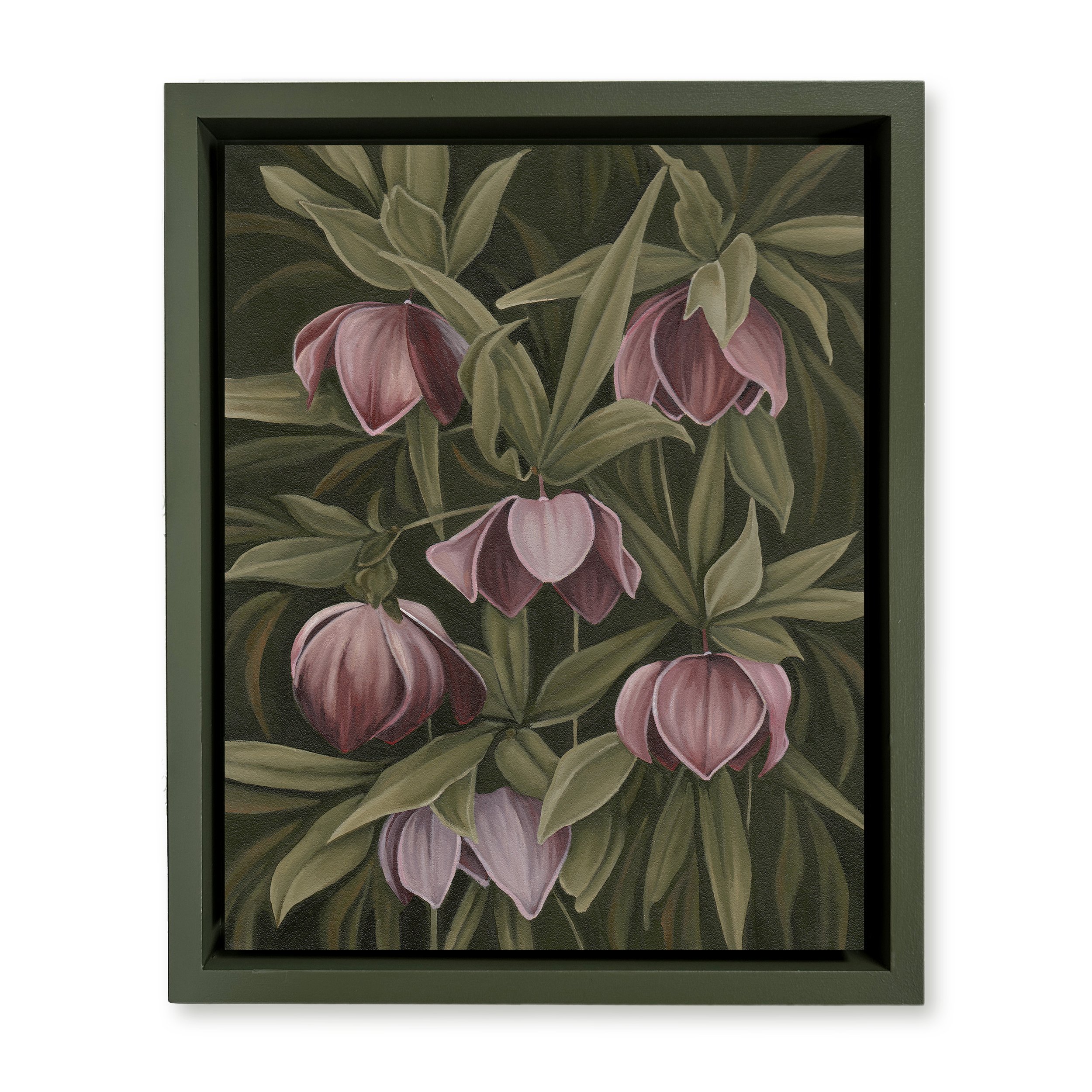 KKS_Hellebores in Bloom_Framed Original Painting 2.jpg