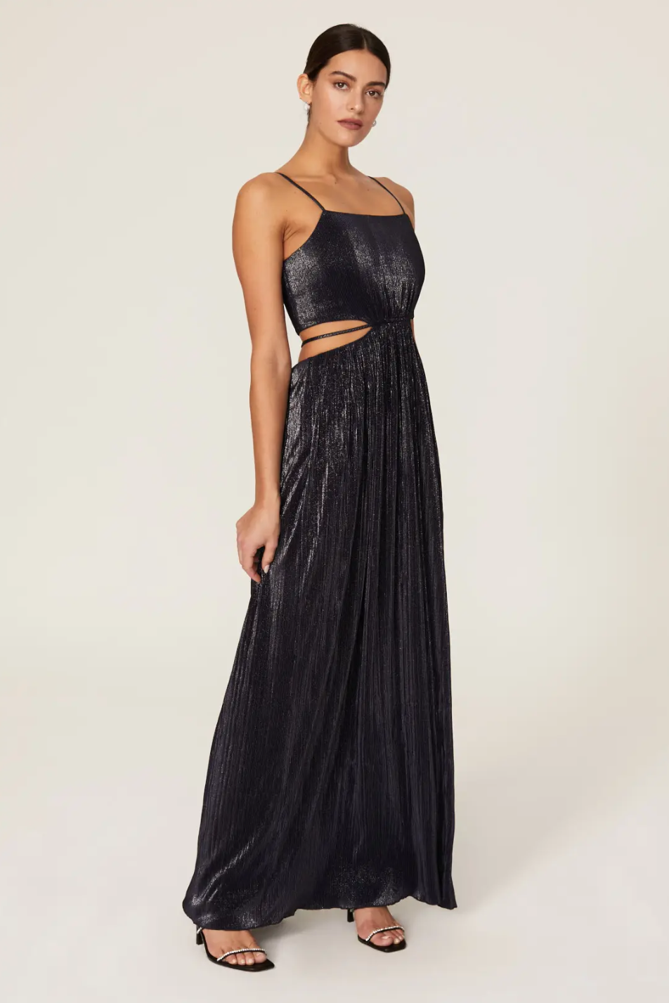 strapless open back dress Grape Ruched One Shoulder Designer Fishtail Ankle Length Prom Dress