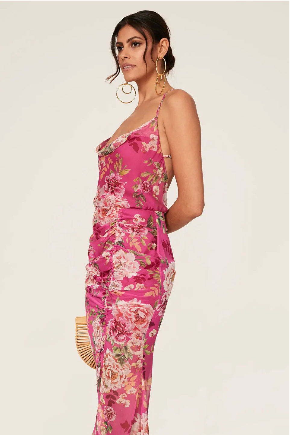 sau lee freida silk dress cascading into a subtle train that adds a touch of ethereal charm. STAUD, Freda Silk Dress in