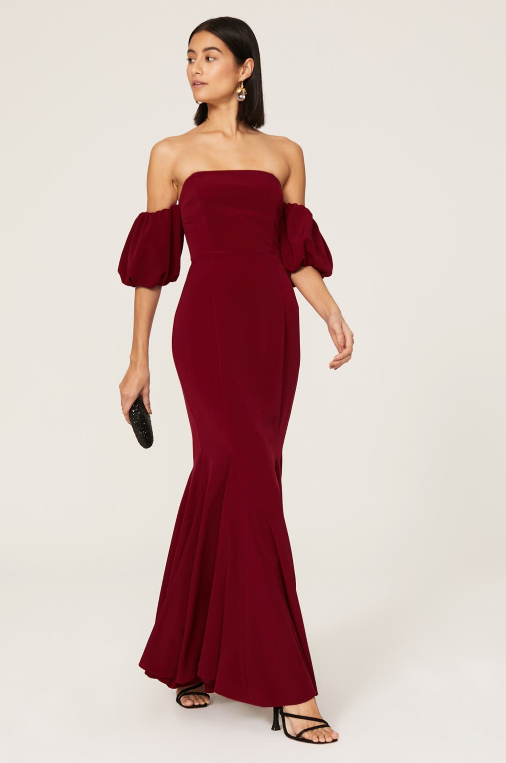 princess polly baby blue dress Maxi dress Katie May Burgundy size 6 US in Polyester main image 1