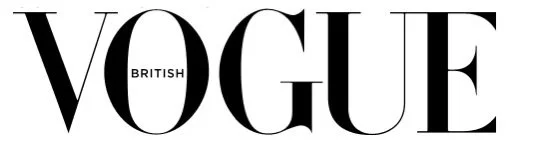 VOGUE magazine logo in black letters.