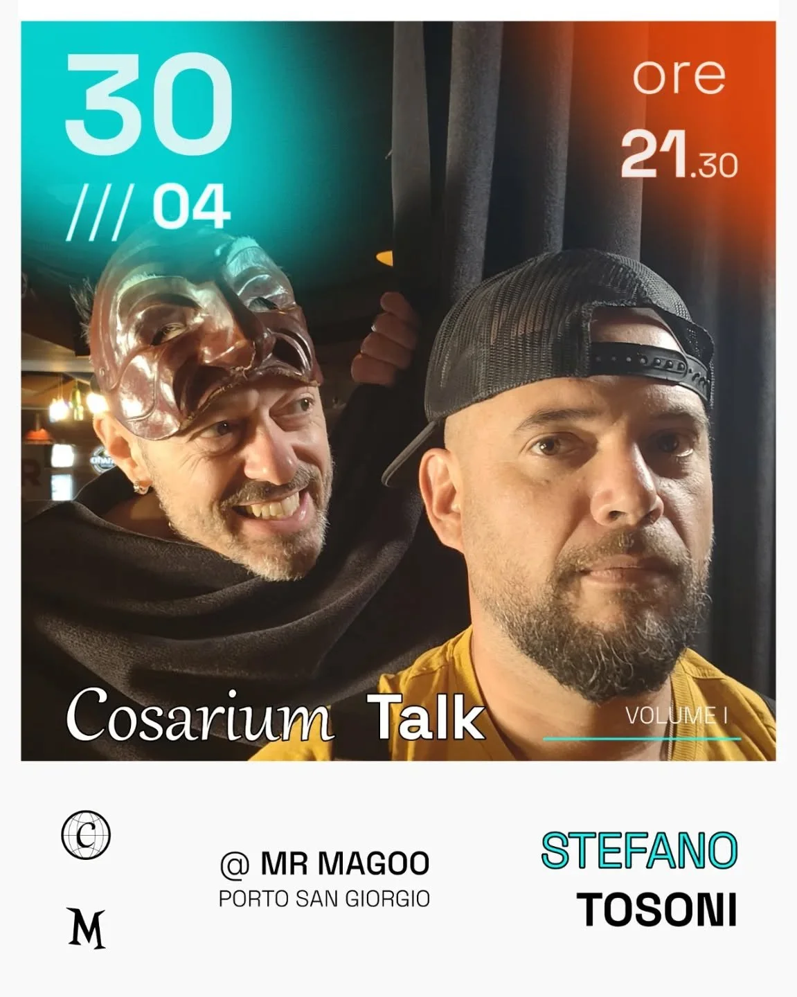 VOLEVO SOLO FARE TOSONI. 🎭

​Si apre il sipario del Cosarium Talk e per la prima puntata non siamo a teatro, ma davanti a una birra 🍻 

🎬 Il nostro primo ospite? 
Stefano Tosoni, l&rsquo;anima e il Direttore del Teatro di Porto San Giorgio.👀

​Lo