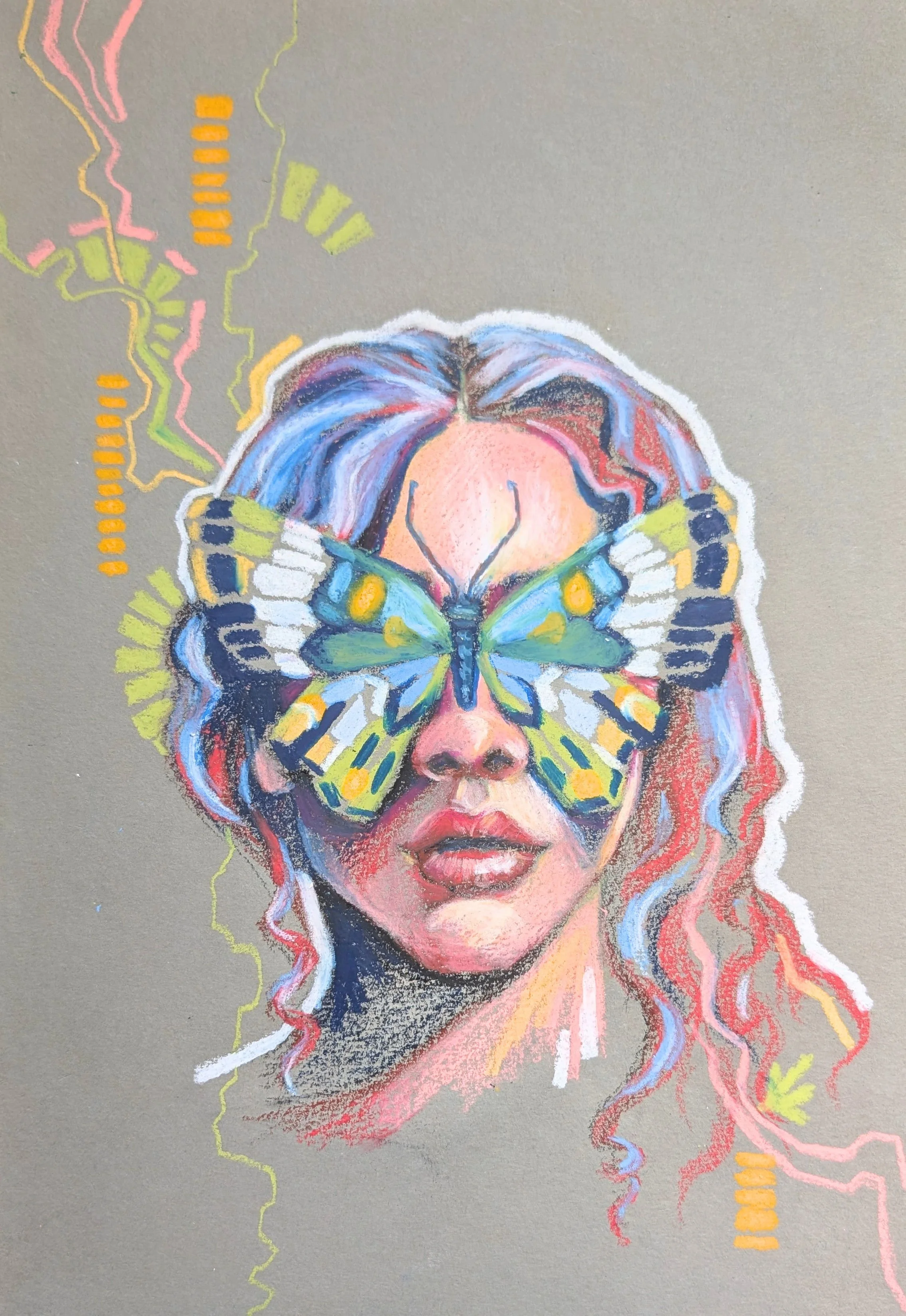 Fly, 2025, Mixed media drawing, A4