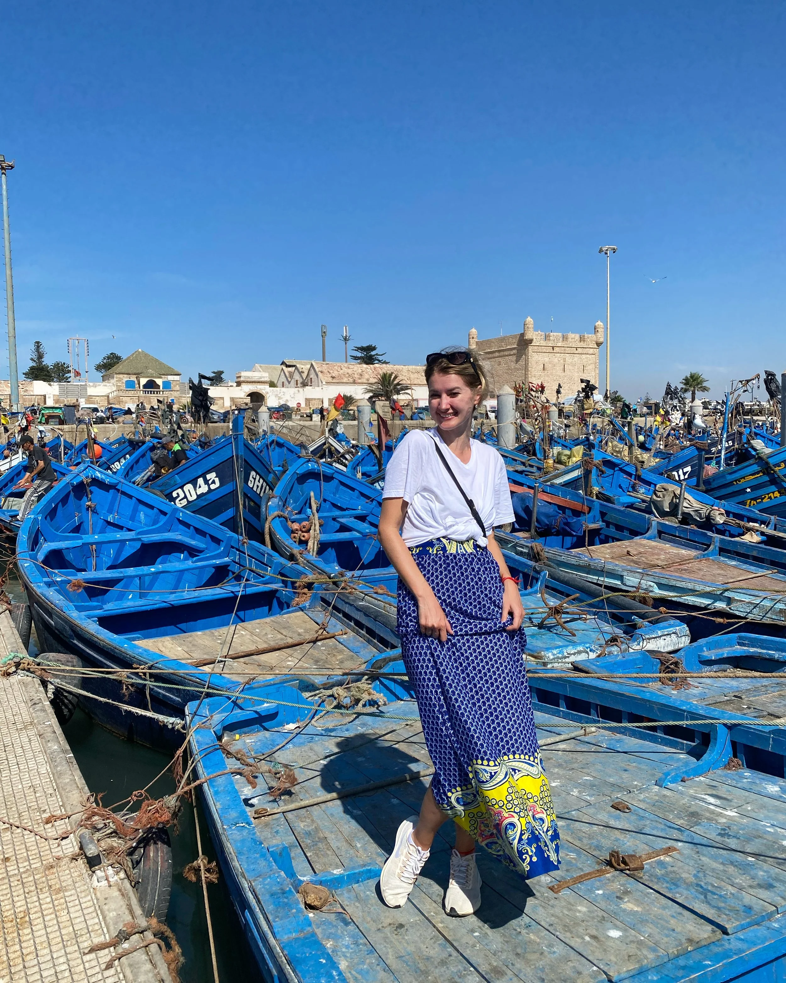 Famous Blue Boats, Morocco