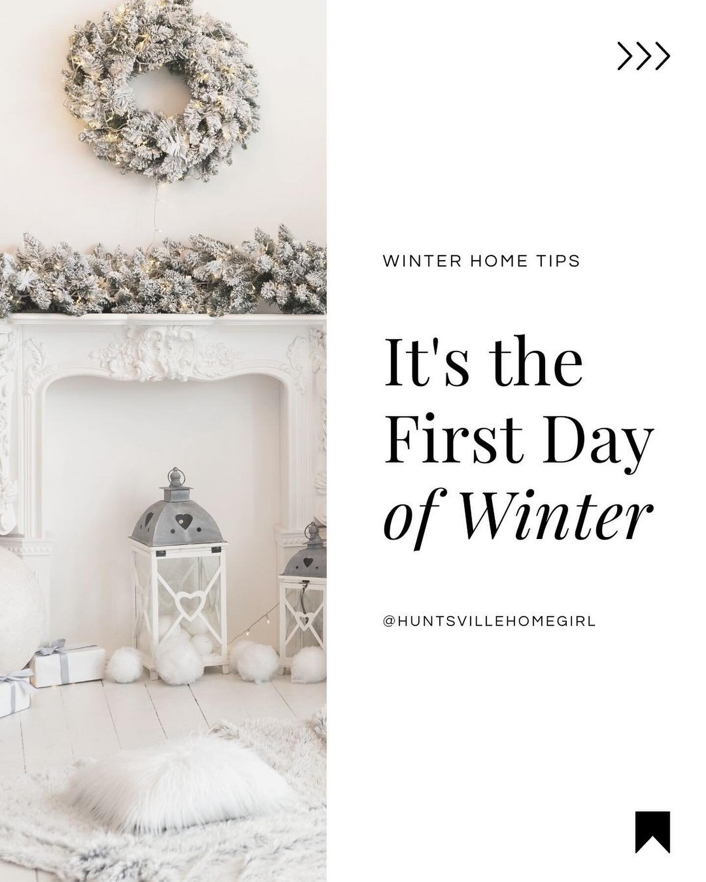 Here&rsquo;s me reminding you of two things: 

1. You only have 4️⃣ days left to get it together for Christmas Day🎄. 

2. Today is the first official day of winter ❄️. 

Knock out these quick and easy tips to get your home ready for the cold weather