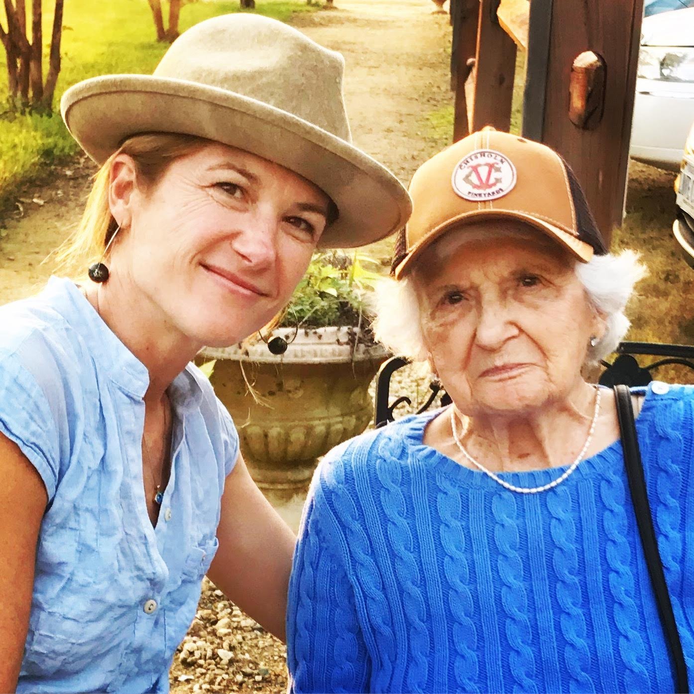 Andrea and Gigi (Owner of Chisholm Vineyards at Adventure Farm)
