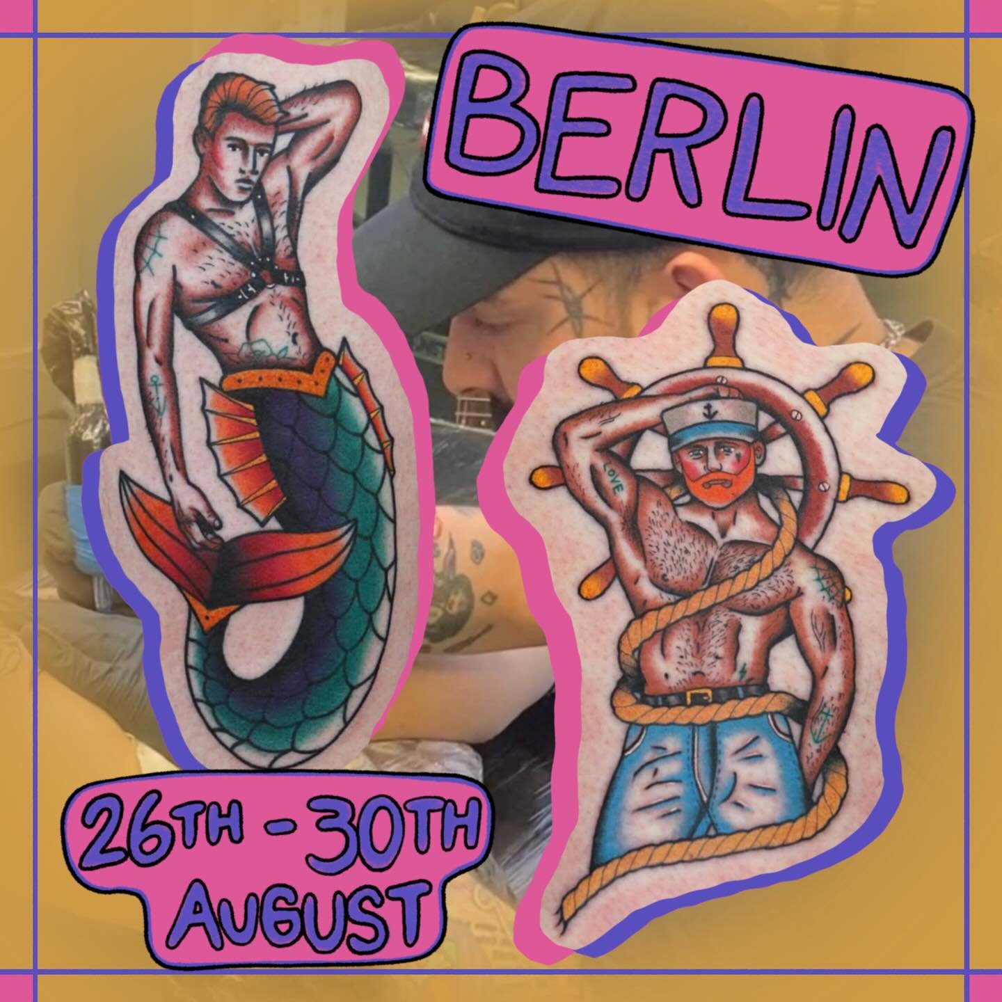 BERLIN!! So happy to go back ! 🙌 I&rsquo;ll be working with my friends @unterderhandberlin *August 26th-30th* DM for bookings!!!!!! Can&rsquo;t wait to see you all again 🫶 #tattoo #guestspottattoo #gerfertattoo #berlin #berlintattoo #oldschooltatto