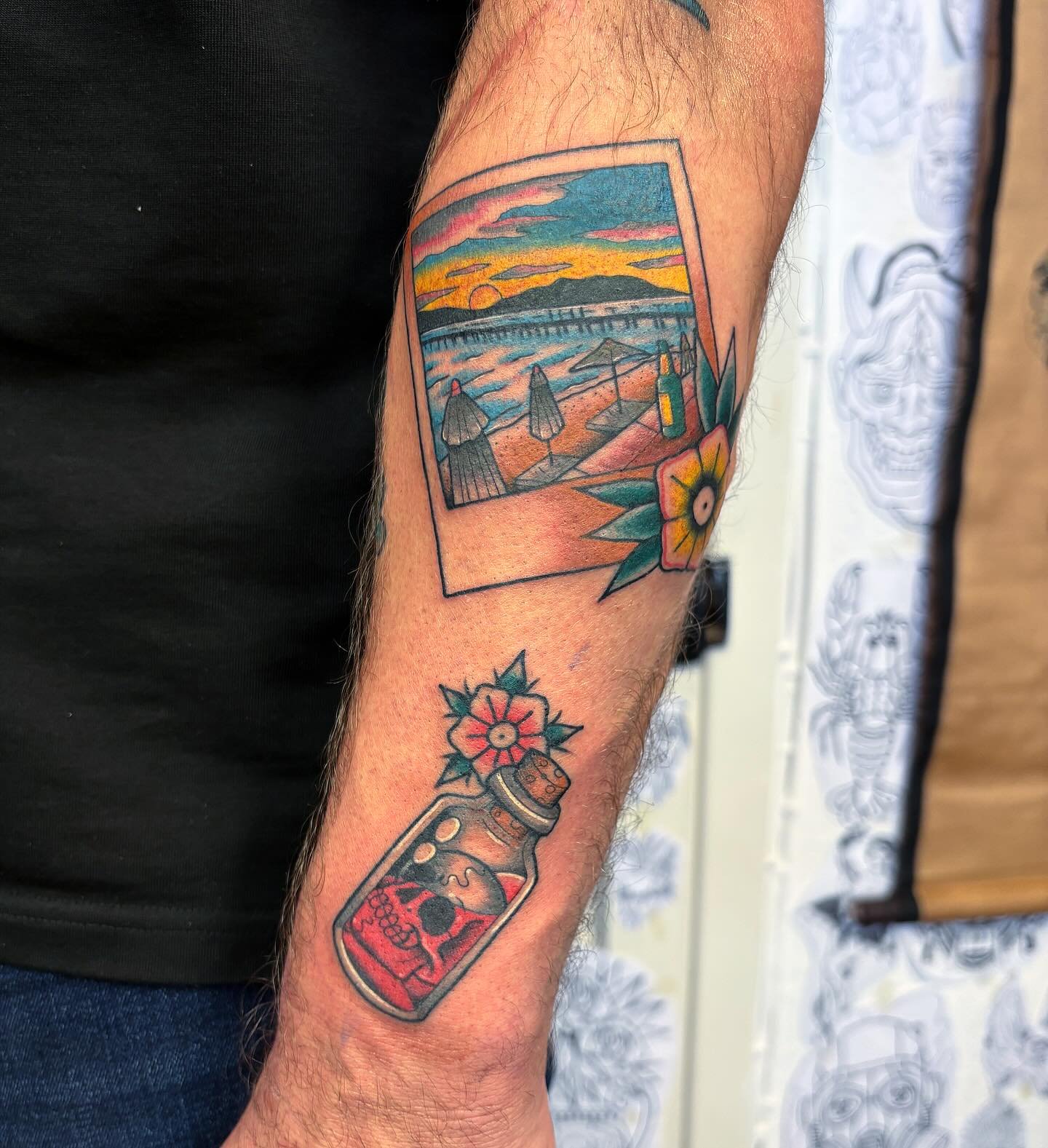 Thanks again Paul! Done @secretdoor_studio #tattoo #gerfertattoo #oldschooltattoo