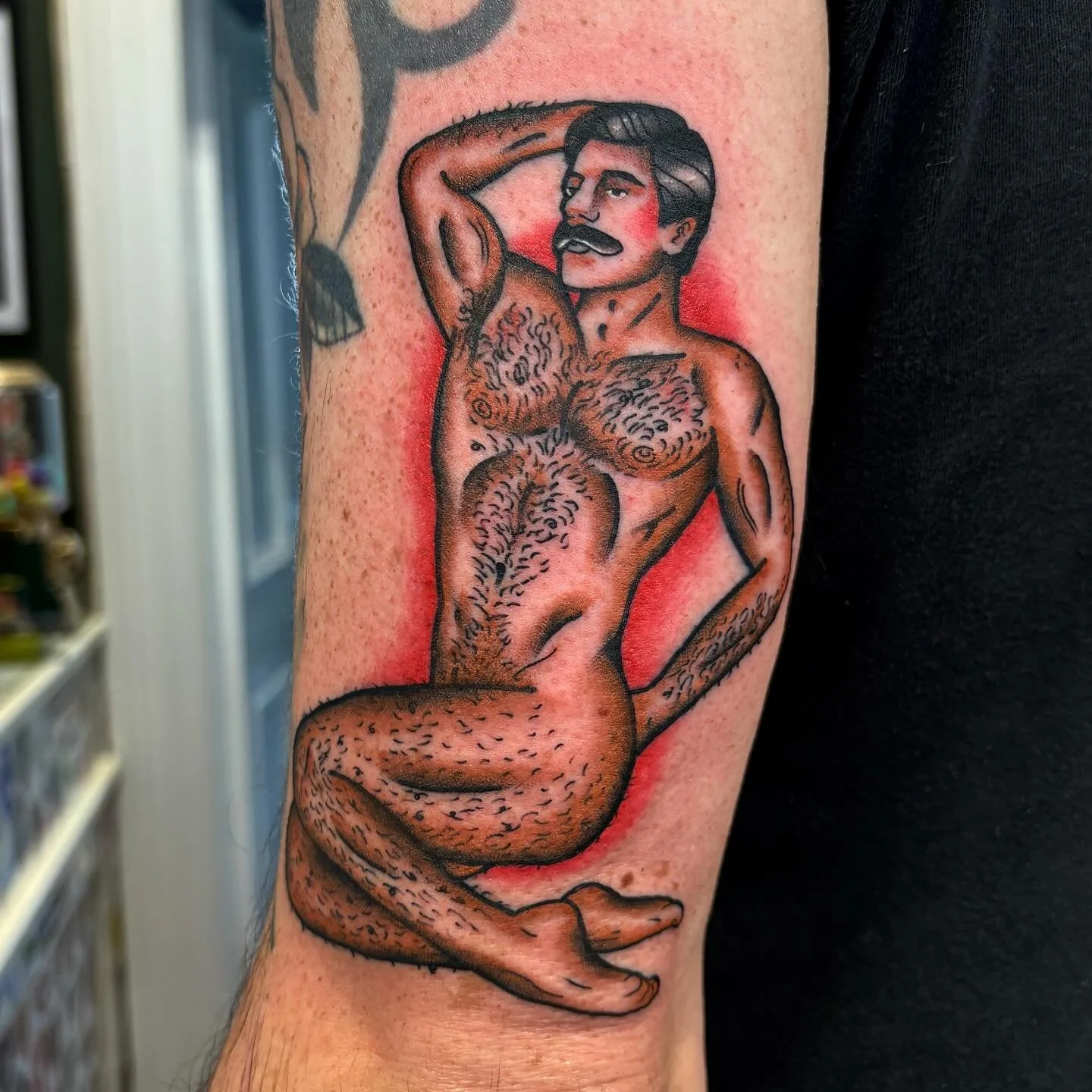 Thanks again Paul! Done @secretdoor_studio #tattoo #gaytattoo #gerfertattoo