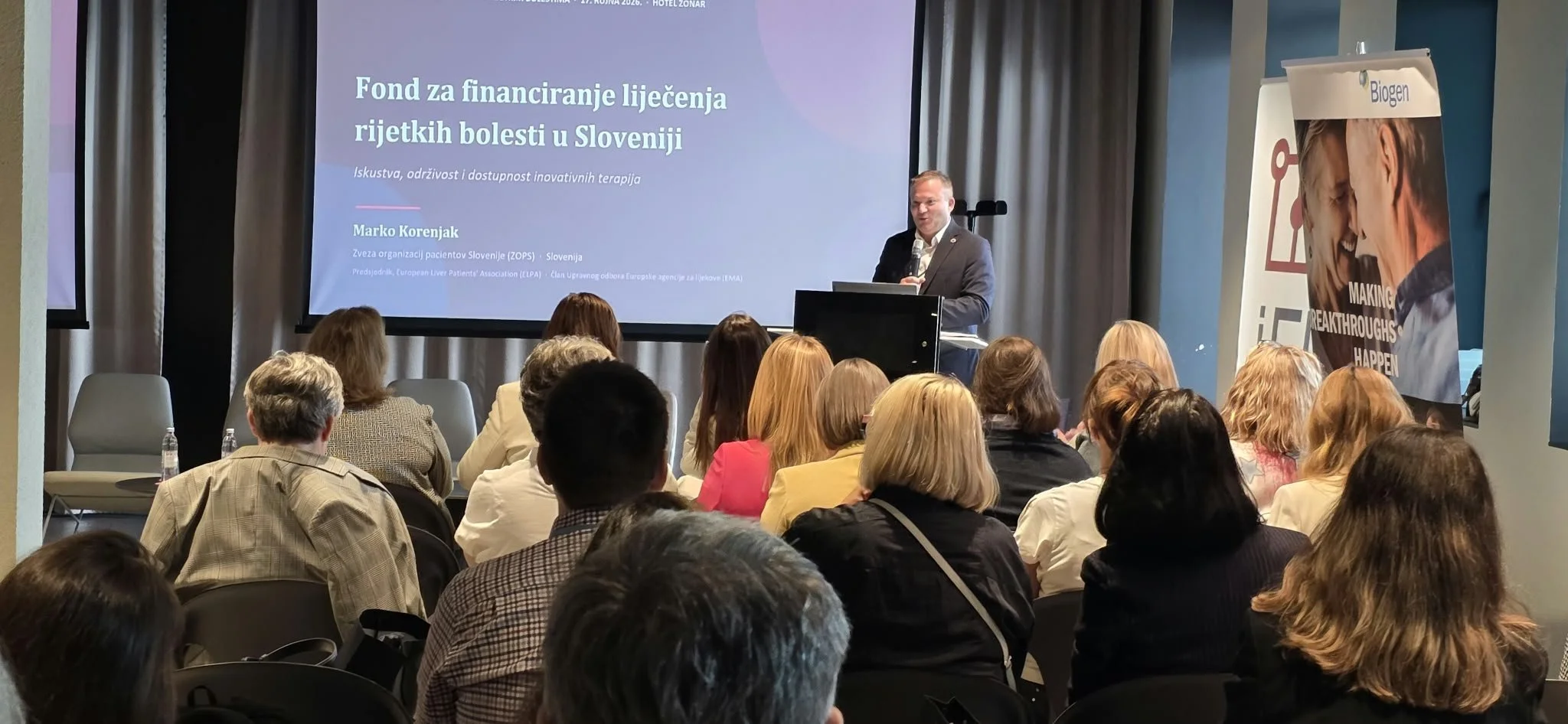 Marko Korenjak na 9. nacionalni konferenci o redkih boleznih v Zagrebu predstavil slovenski Sklad za financiranje zdravljenja redkih bolezni