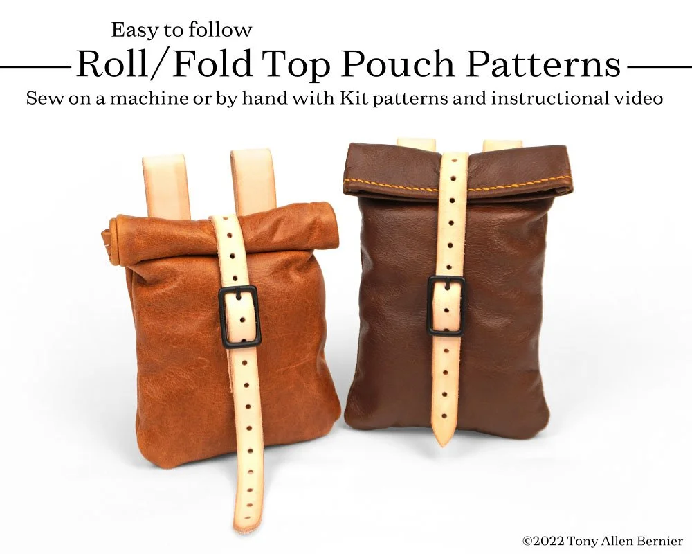 Leather pouch pattern.