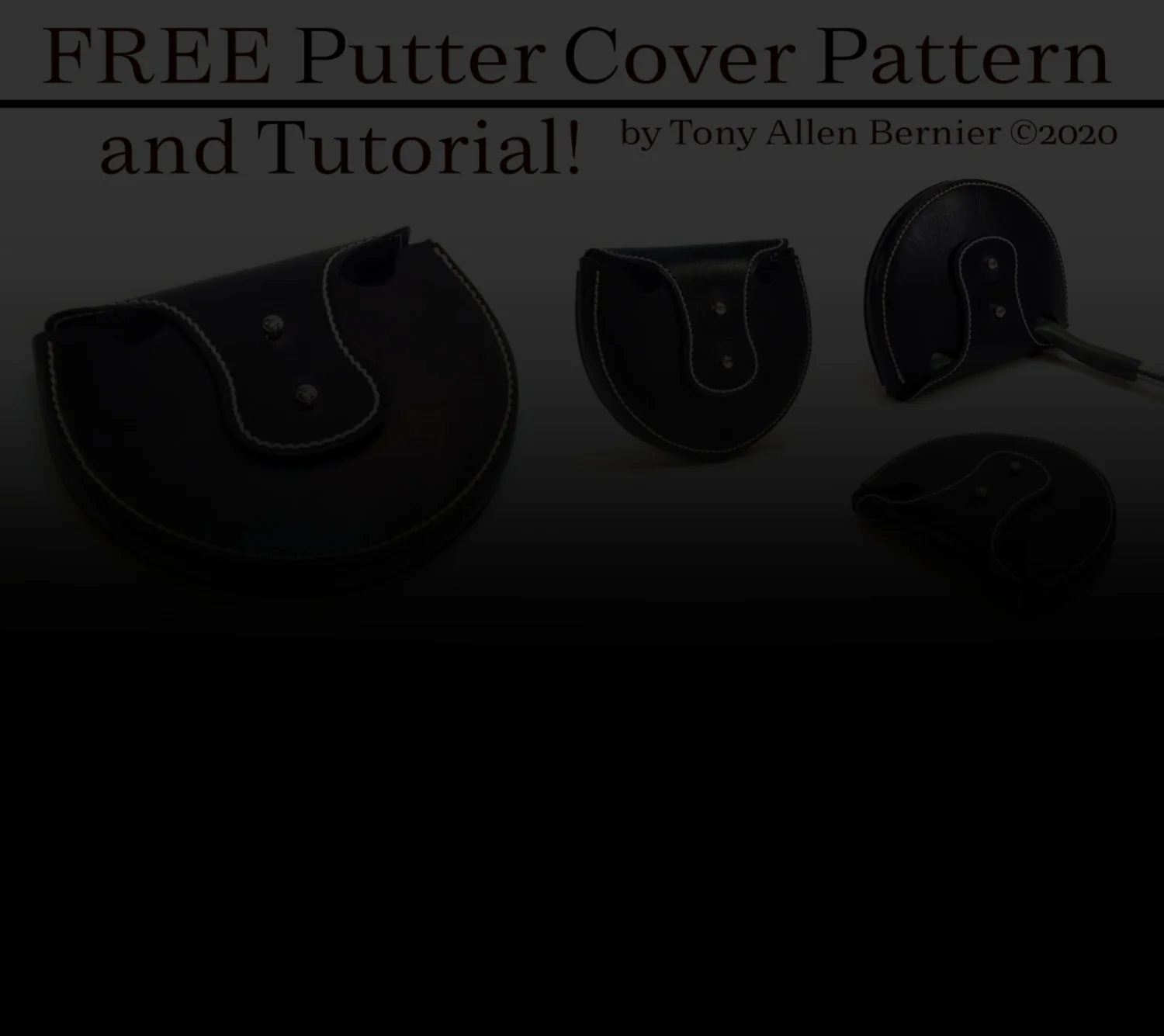 Leather putter cover tutorial Tony Allen Bernier