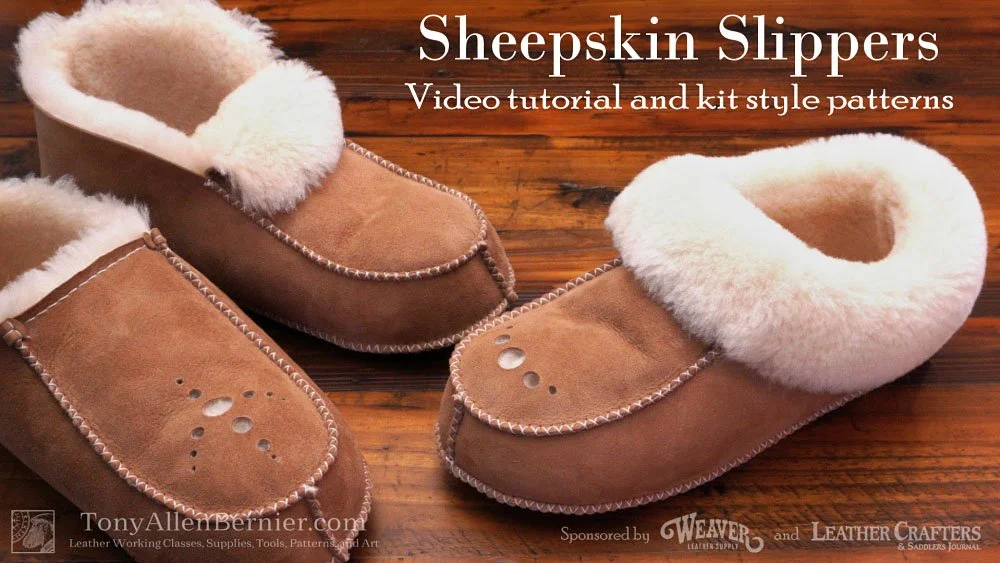 How to make sheepskin slippers.
