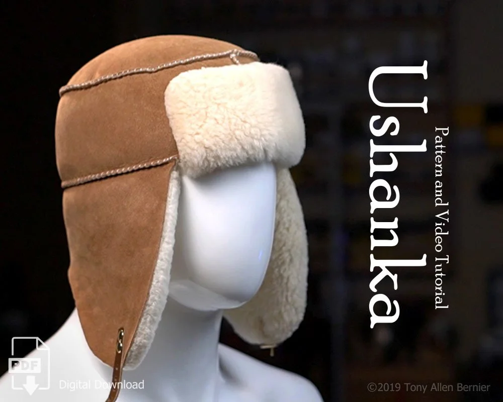 Shearling trapper hat pattern.
