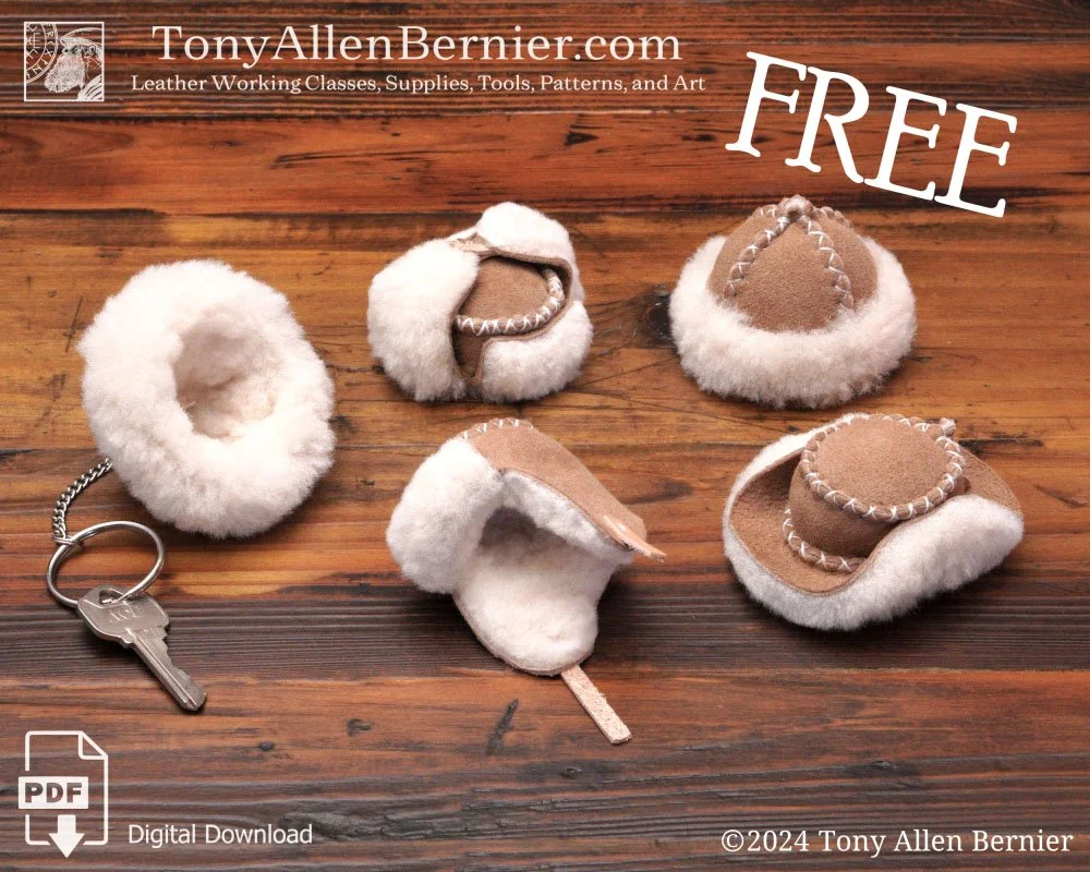Sheepskin hat keychain patterns.