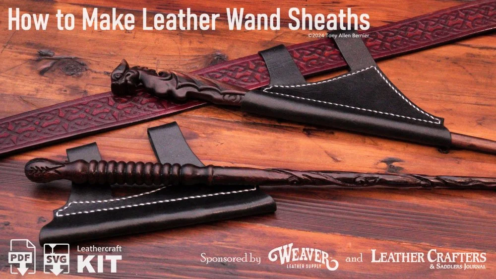 How to make a leather wand holder.