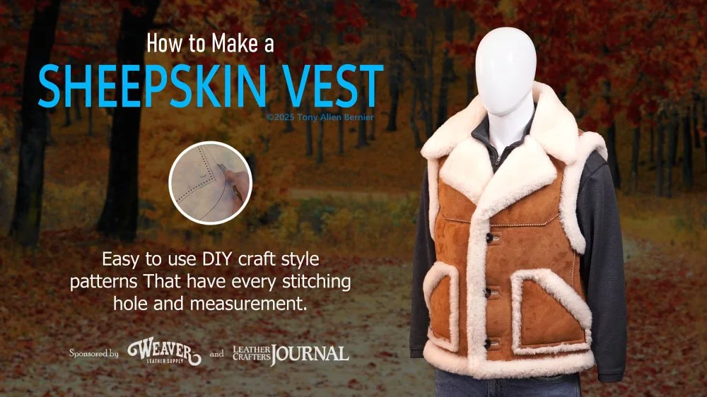 How to make a sheepskin vest.