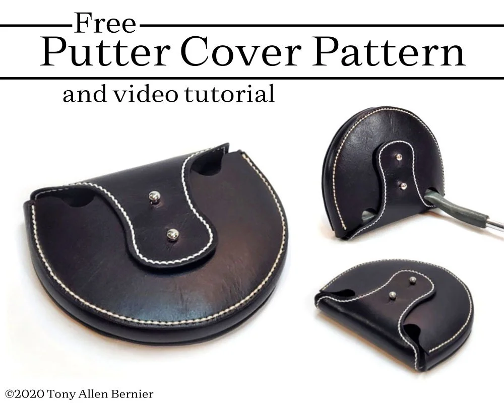 Leather putter cover pattern.