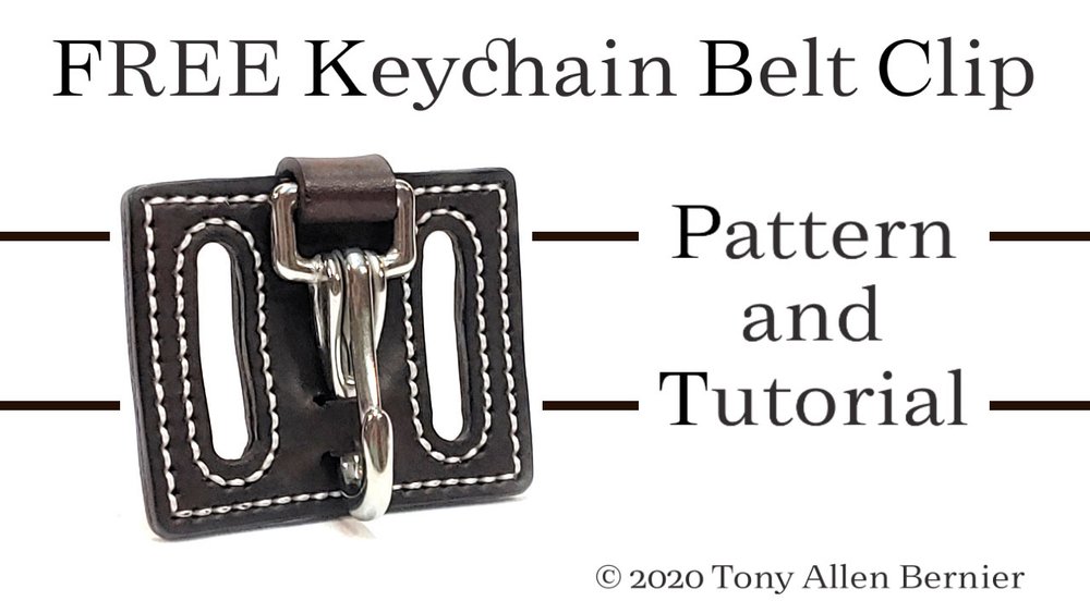 Leather key clip tutorial and free pattern — Tony Allen Bernier