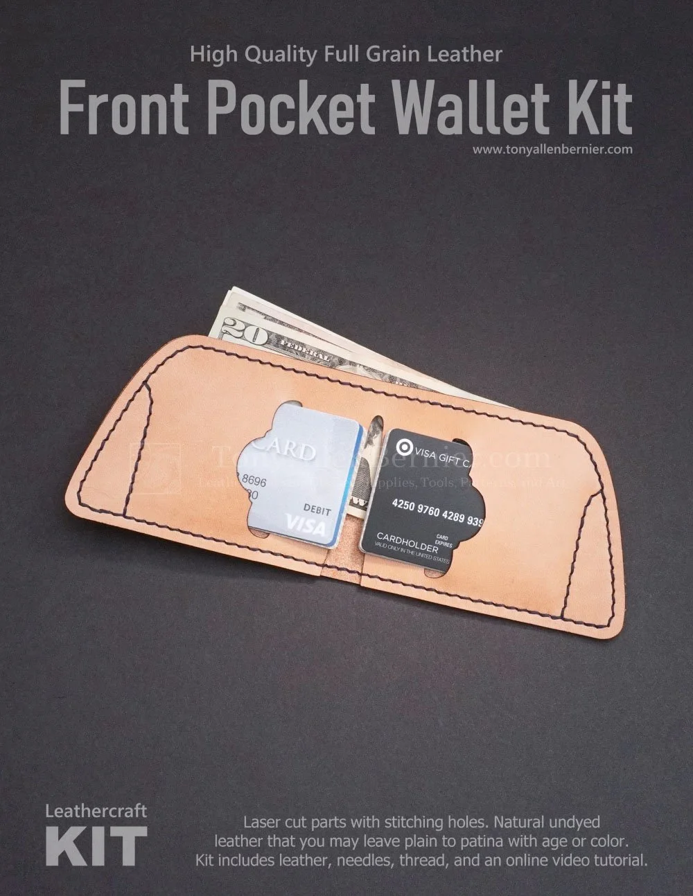 Leather wallet kit.
