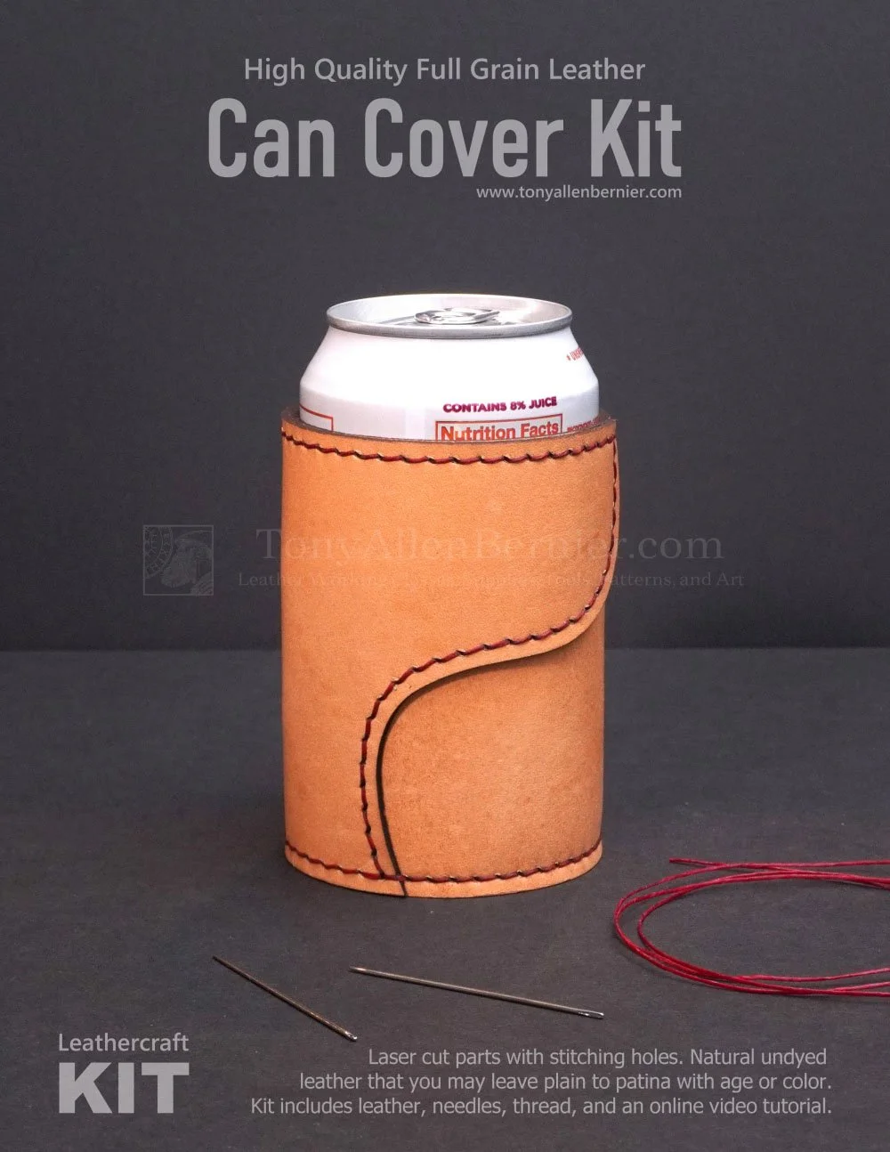 Leather can cover kit.