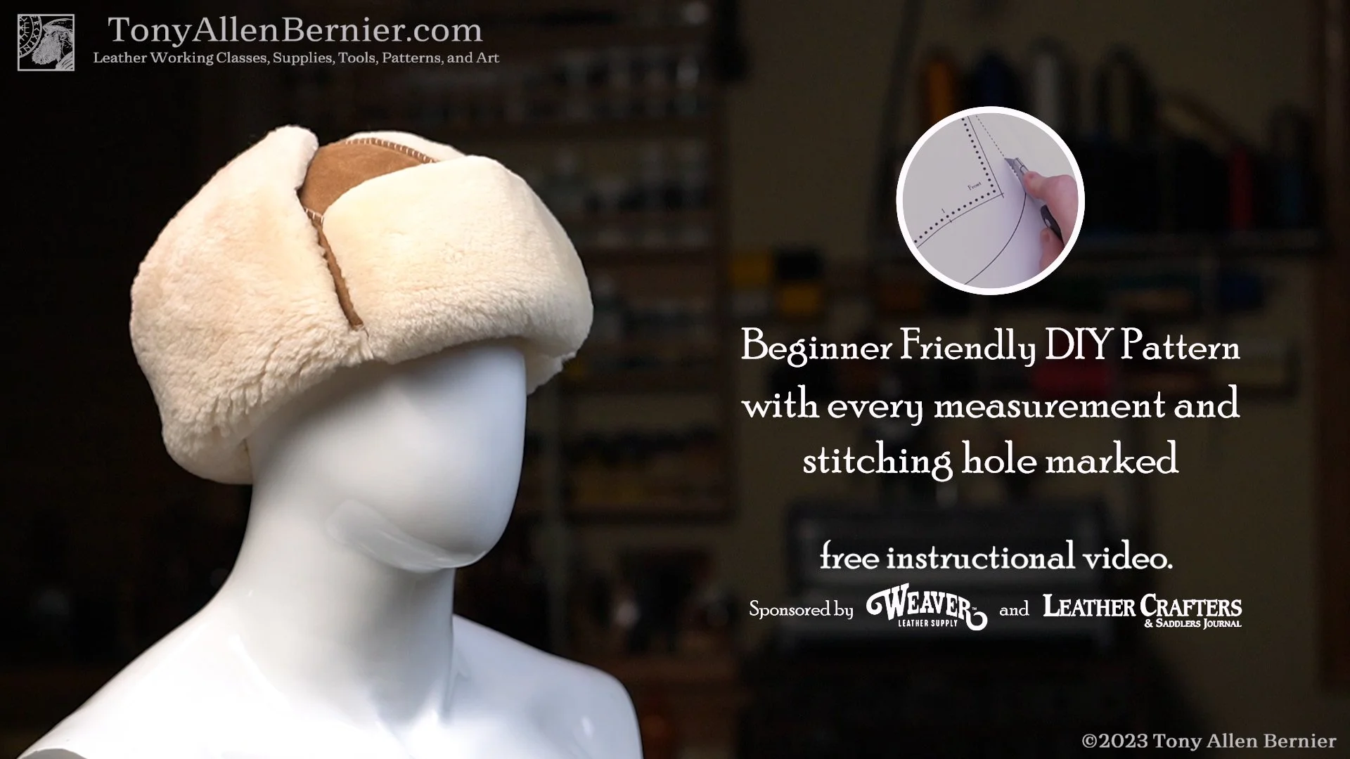 Sheepskin hat pattern.