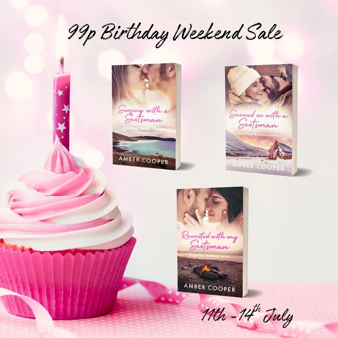 To celebrate me being all sorts of ancient today, all three of these beauties are on sale this weekend at 99p/99c on the &lsquo;zon. 💖🎁 Better than a box of soap from your granny. 👵🏼