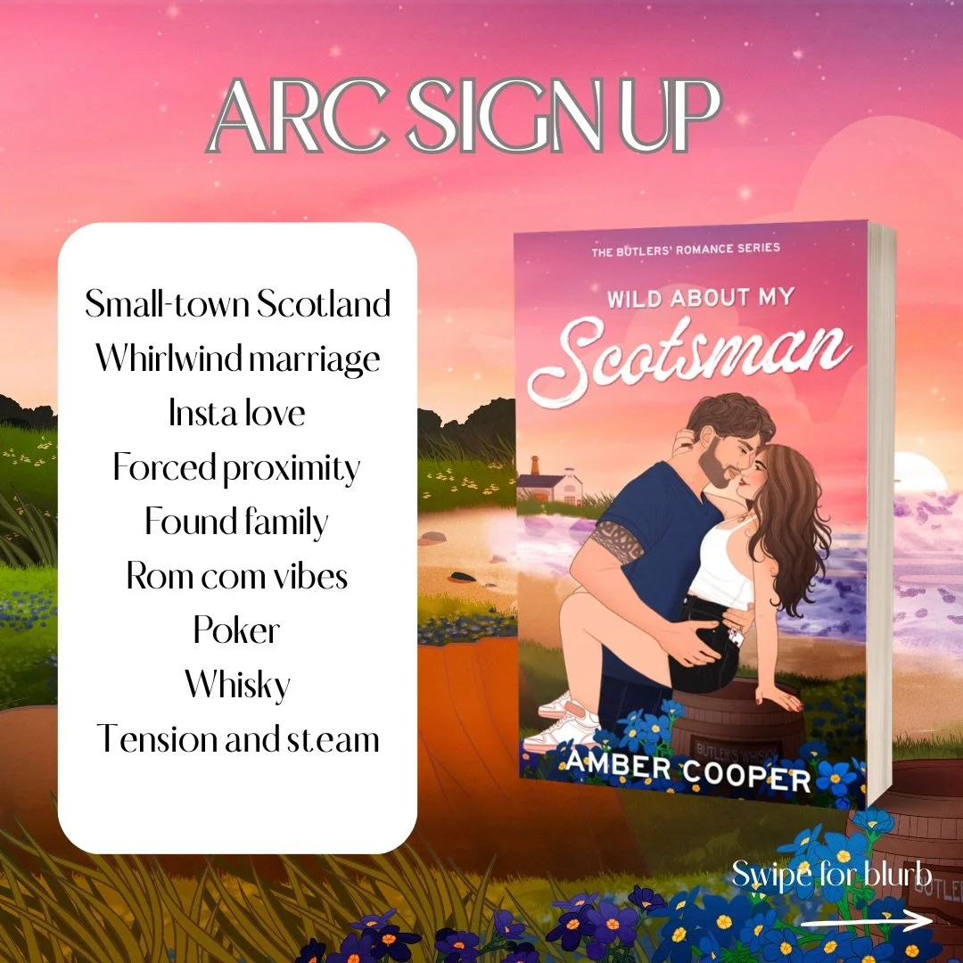 ARC sign up now open for Wild About my Scotsman. See link in bio or DM me and I&rsquo;ll send you the link. 
Releases March 23rd. ARCs will go out next week! Come get it!!