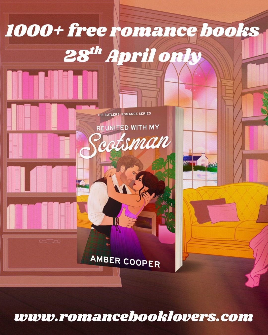 Over 1000 free romance books are in the romance book blast today, including Reunited with my Scotsman and books by @amymcgavinbooks and @beatricebradshawauthor. Head on over to romancebooklovers.com and fill yer boots. Reunited is in the steamy secti