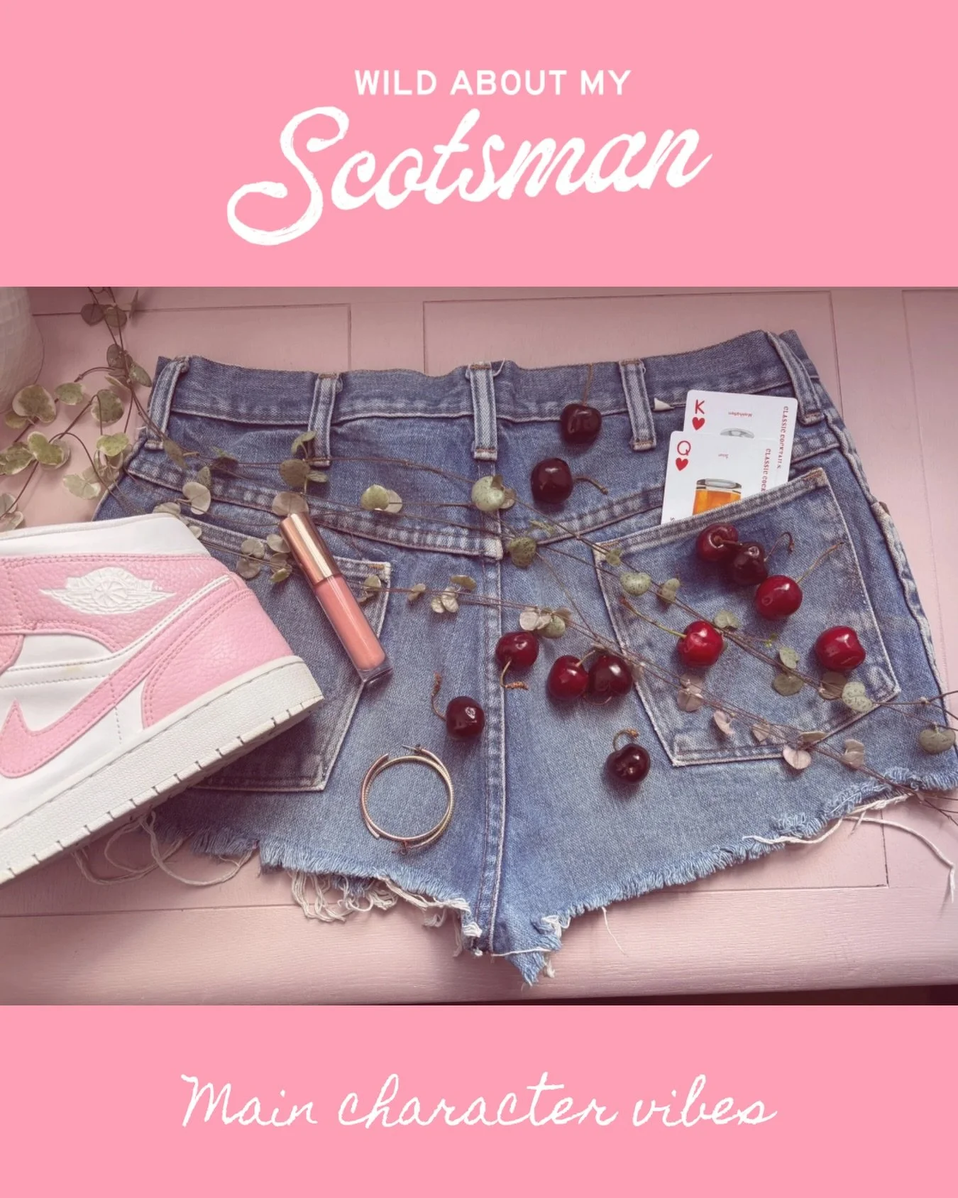 I used to cut about in these cut offs when I was 20. Now  I live vicariously through my characters. Cherry Paradise is a professional poker player, gardening enthusiast and wedding crasher. She marries Sean Butler after knowing him two days. Then the
