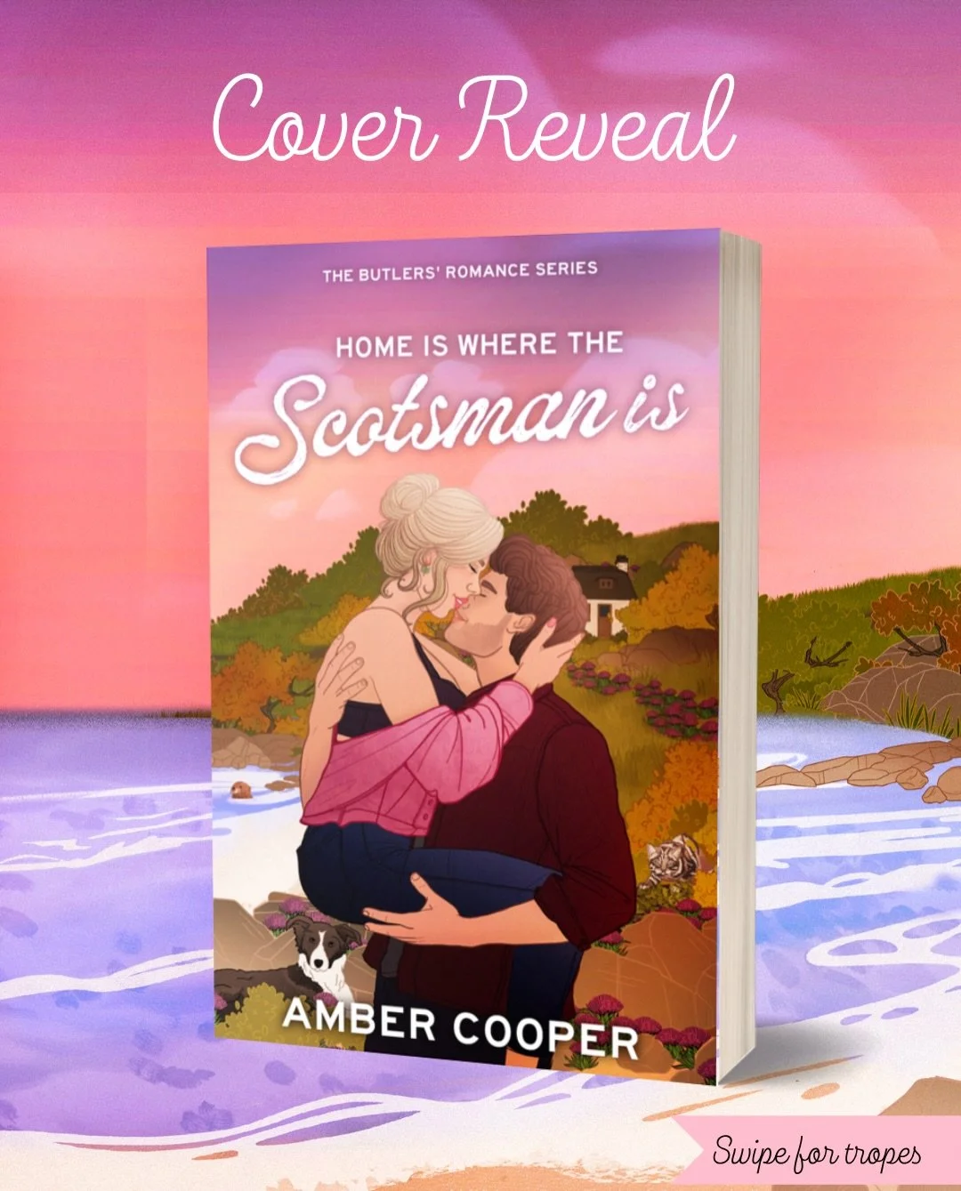 Cover reveal for Home is Where the Scotsman is. I just love this beautiful cover created by Sam @inkandlaurel. Spot all the wildlife. Only fitting since the MMC is a vet and the FMC is a wildlife photographer. You can pre-order for only &pound;2.99 (