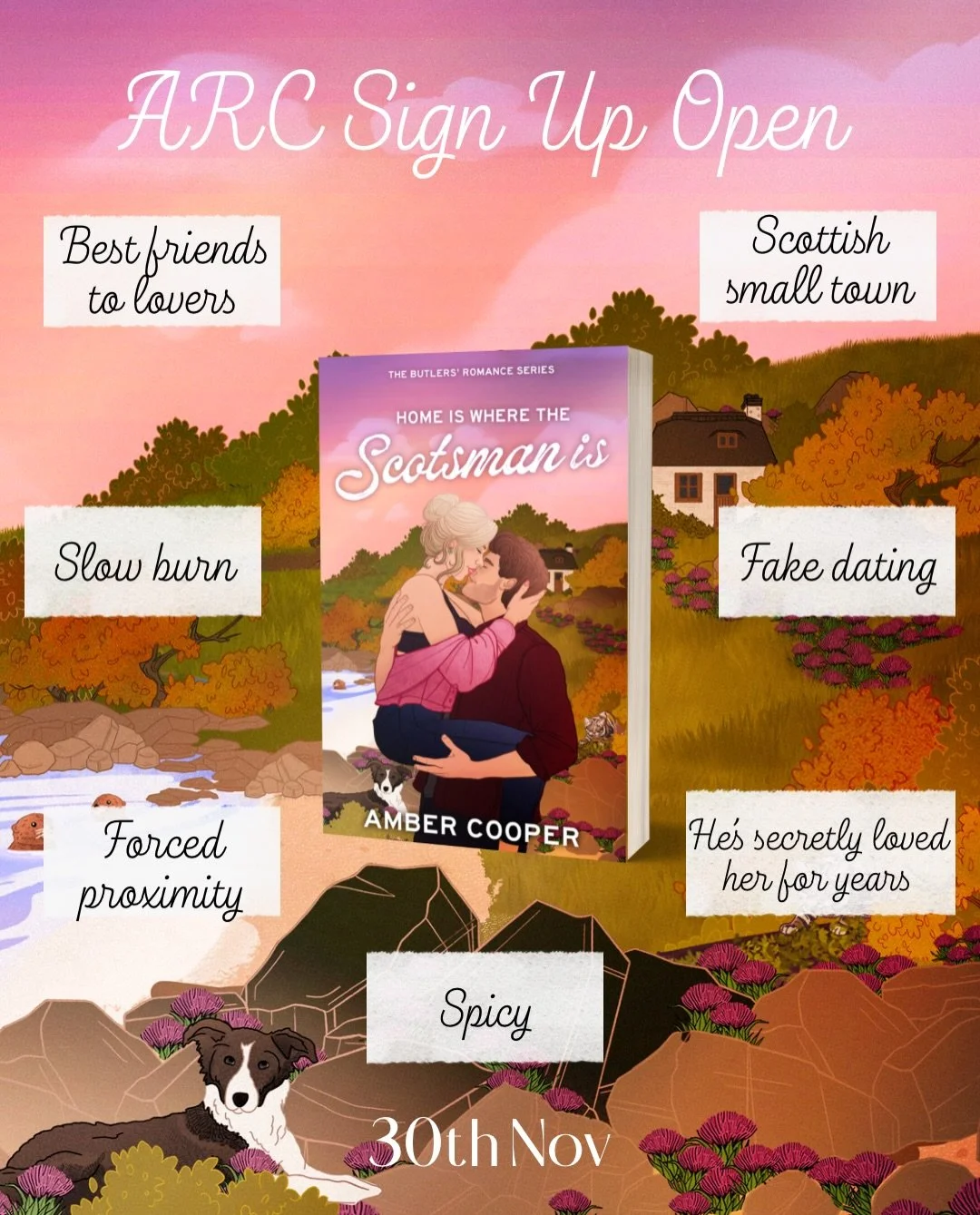 When her best friend who&rsquo;s been secretly in love with her for years gets hot, Kintyre gets hot. 🥵 

Home is Where the Scotsman is releases Nov 30th. ARC sign up still open. 

#arcreaderswanted #arcreadersofinstagram #scottishromance