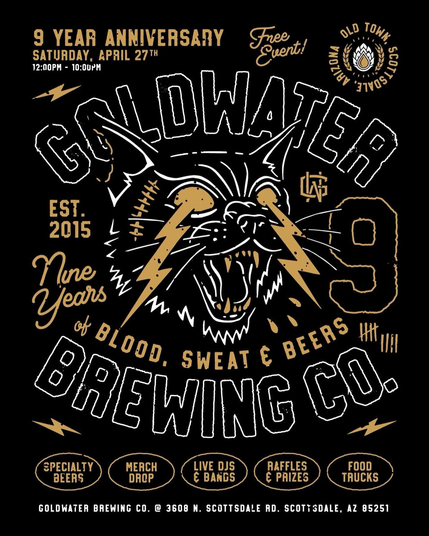 NINE YEARS of blood, sweat &amp; BEERS 🍻

SAVE THE DATE for our 9 Year Anniversary Party going down on Saturday, April 27th from Noon to 10pm.

More details dropping soon. 👀