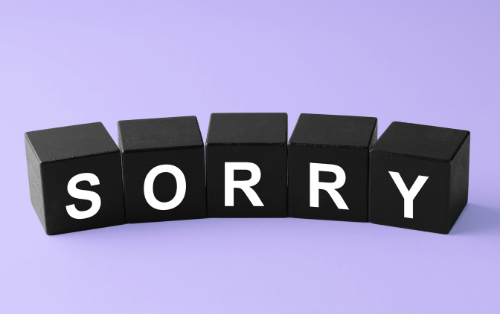 Apology But No Changed Behavior?