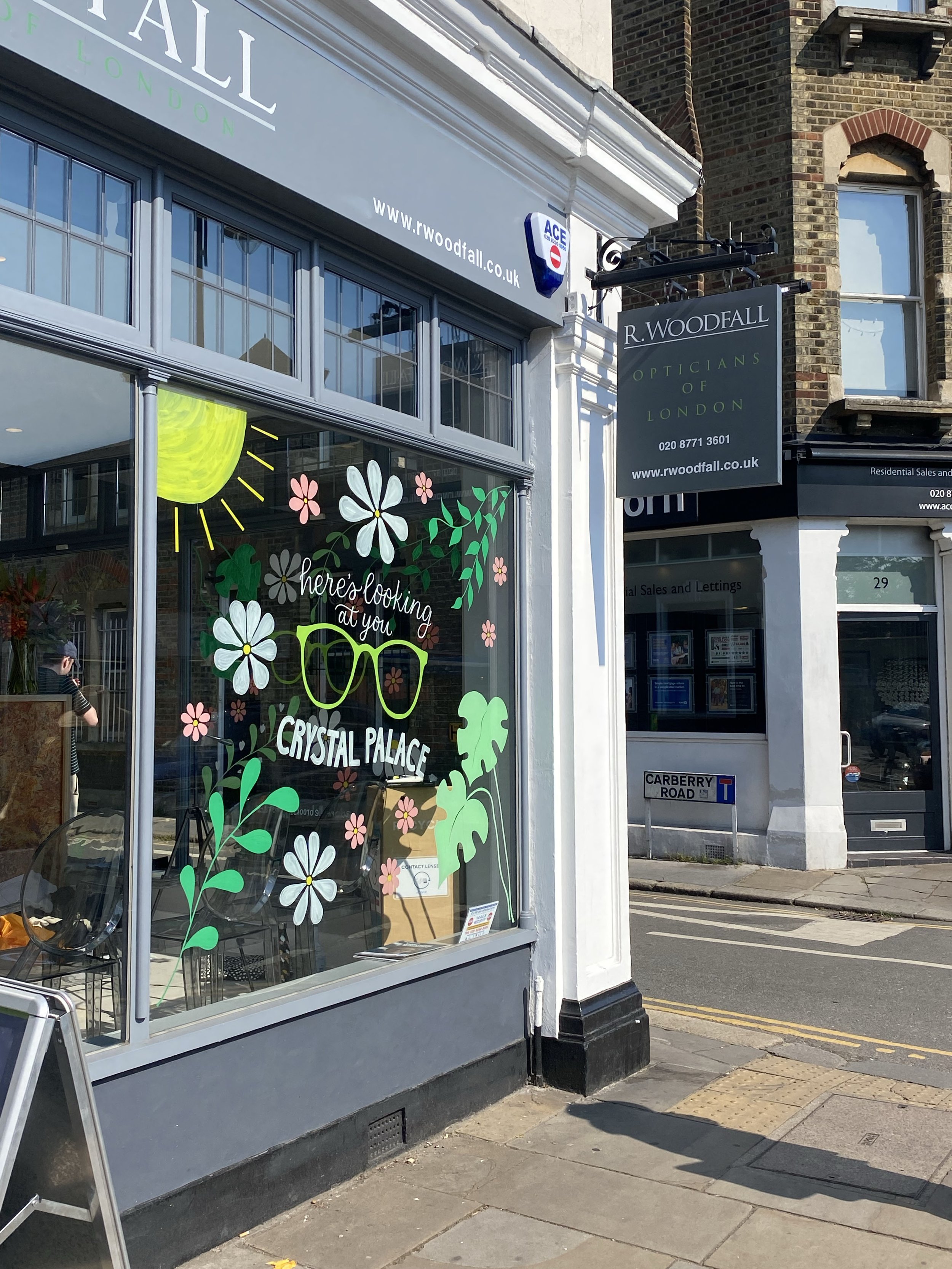 Summer window illustration