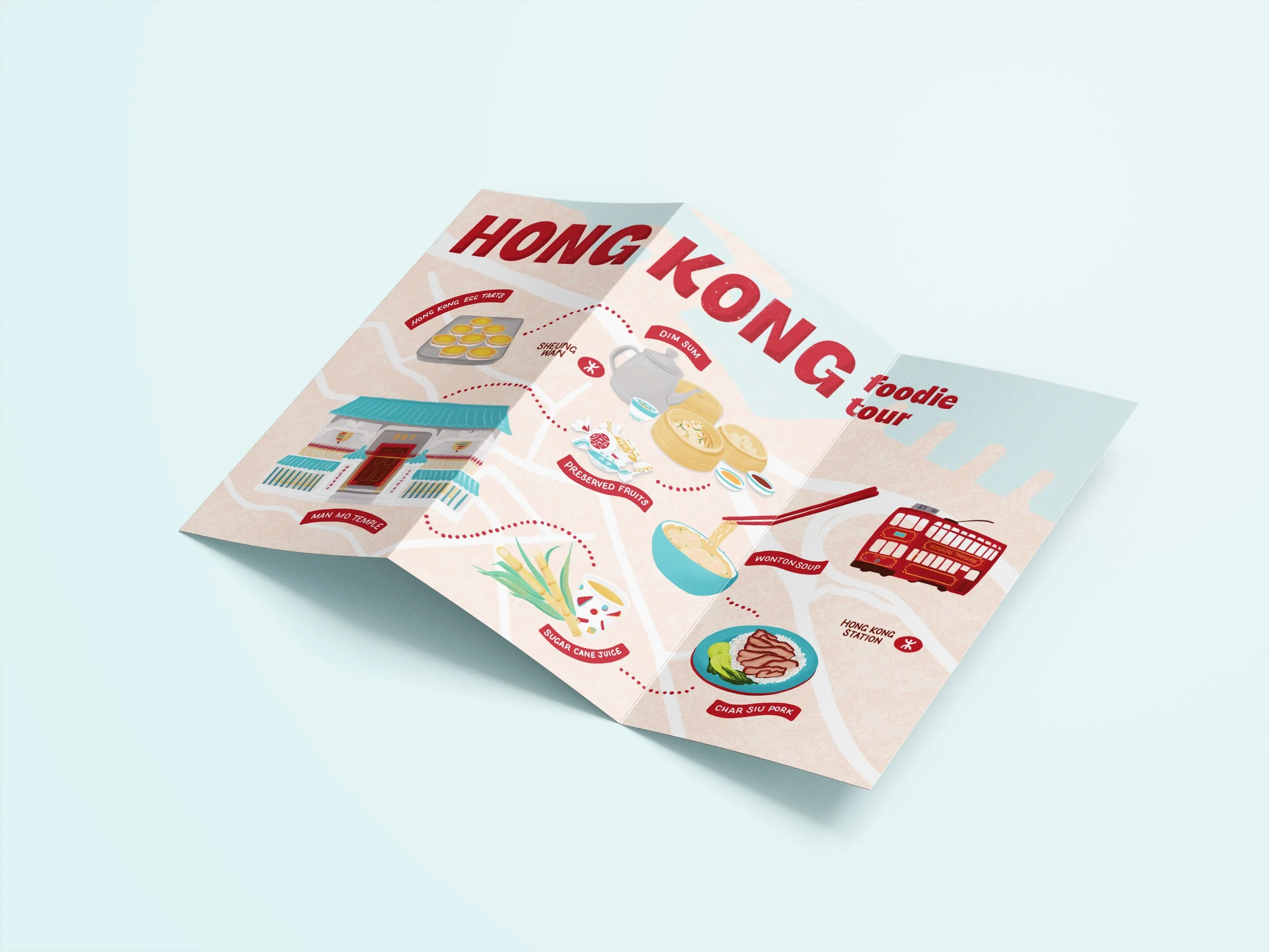 Hong Kong Illustrated map