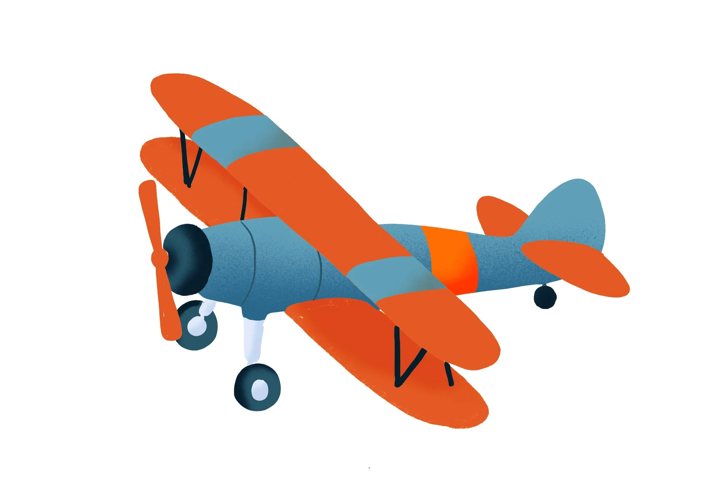 Bi-plane spot illustration