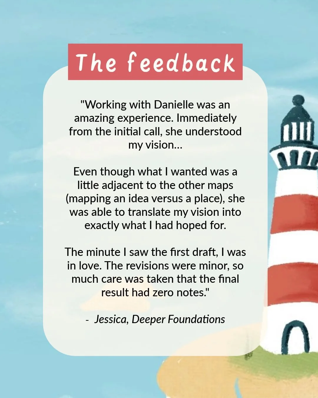 Delighted with this review from a recent map project ⭐️

The client in question is a business growth strategist who commissioned me to bring their coaching framework to life. The map will be used as a teaching aid and reference tool across their prog