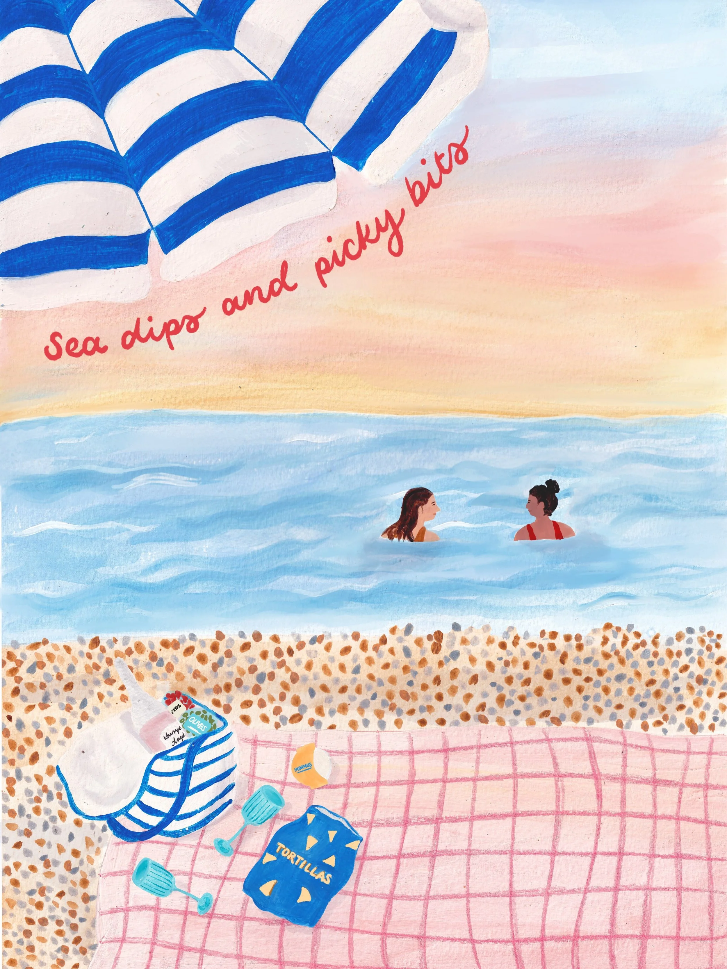 What life&rsquo;s been all about lately&hellip; 

I&rsquo;ve been trying to pick up my paints and make some stuff for fun over the summer 🎨 There&rsquo;s a lot of pink sunsets in my sketchbook 💕