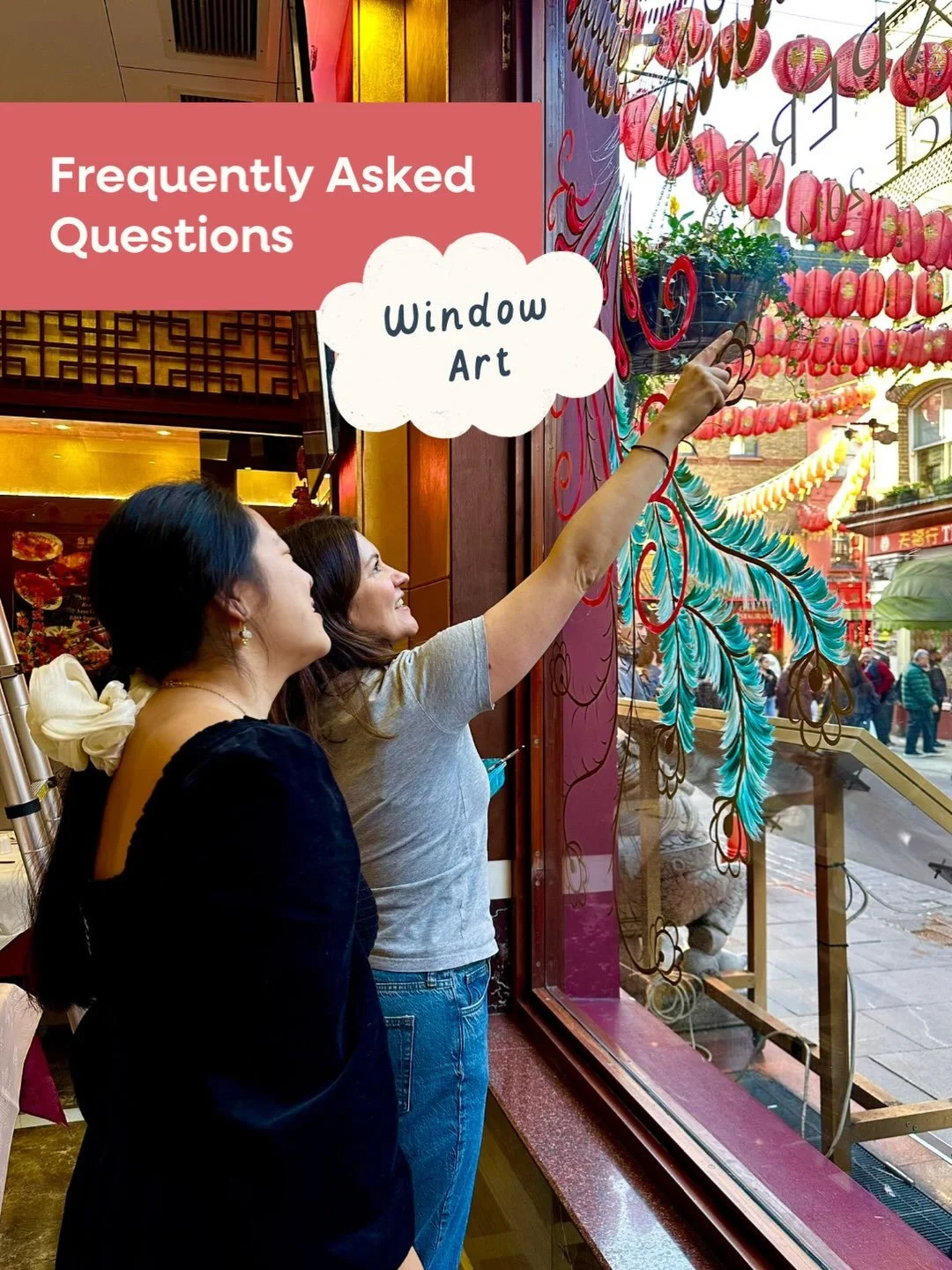 In case you ever wondered how it works&hellip; 

These are the questions that often come up about window art, so I&rsquo;ve done my best to put it all into one helpful place. 

I&rsquo;m now fully booked for October and there&rsquo;s a handful of slo