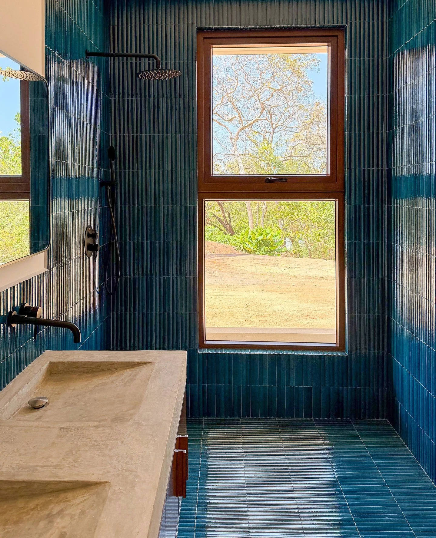 Casa B, Ventanas, Playa Grande, nearly complete and looking amazing, bespoke furniture started arriving this week and landscaping will commence the next. It is such a nice moment to visit happy clients in their new home on a sunny Sunday morning.