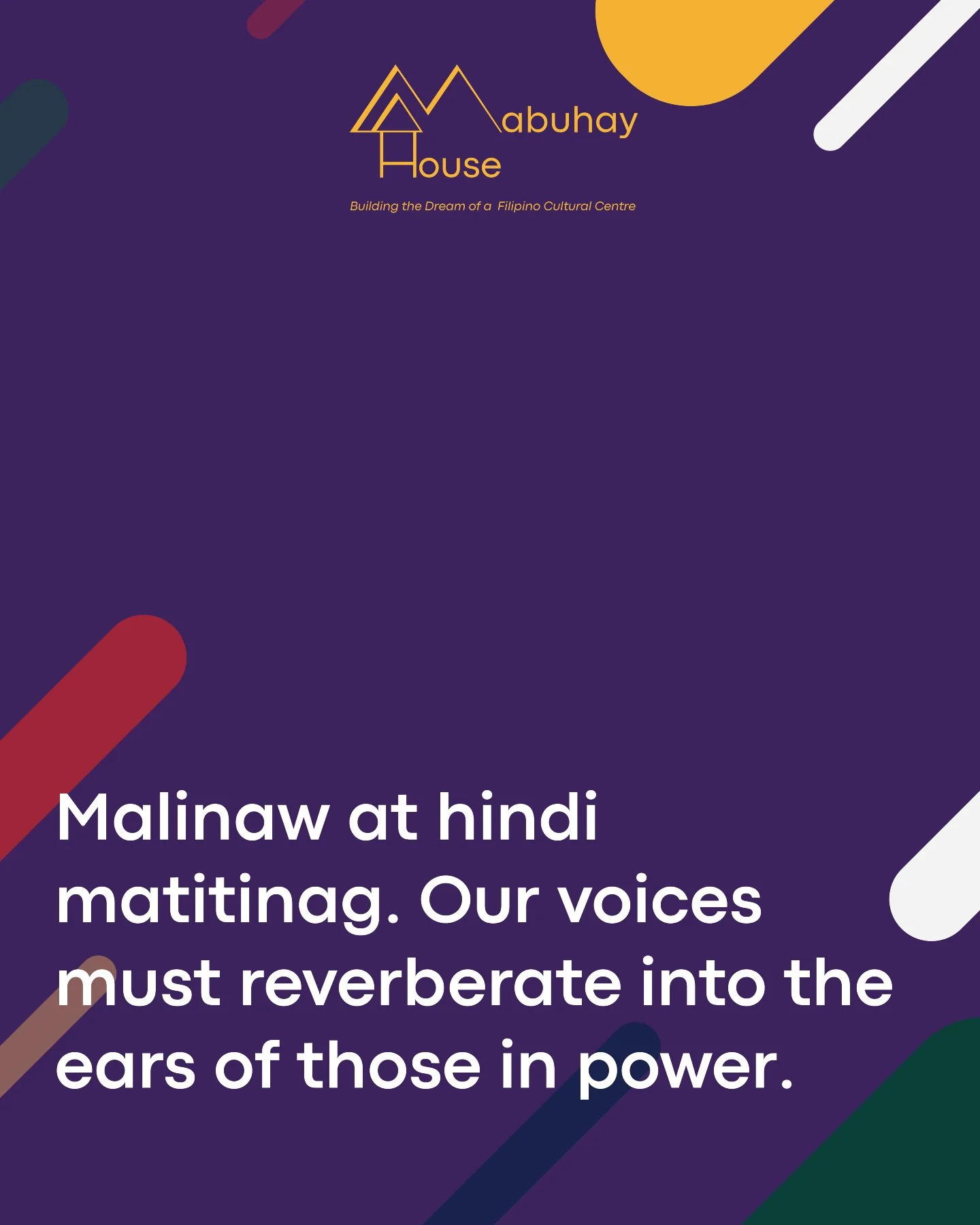 Malinaw at hindi matitinag. Our voices must reverberate into the ears of those in power.
The Filipino community is being asked by Vancouver Mayor Ken Sim and Vancouver-Kensington MLA Mable Elmore to endorse a proposed Filipino Cultural Centre at 1940