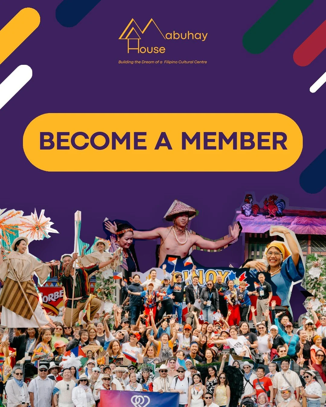 Mabuhay House Society invites Filipino community organizations across British Columbia to become Official Members 🌱
Membership means joining a community-led, transparent, and accountable movement to build a Provincial Filipino Cultural Centre in BC&