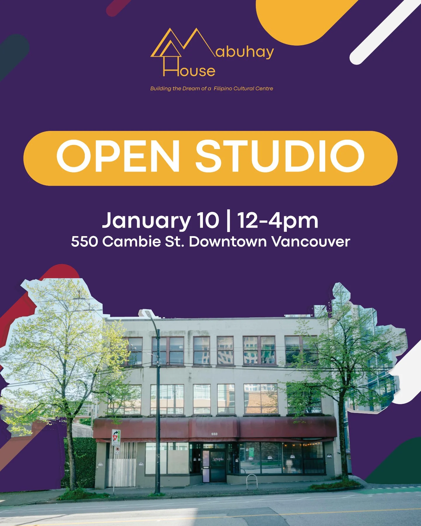 🎉 𝗢𝗣𝗘𝗡 𝗦𝗧𝗨𝗗𝗜𝗢 𝗜𝗡𝗩𝗜𝗧𝗔𝗧𝗜𝗢𝗡 | 𝗝𝗮𝗻𝘂𝗮𝗿𝘆 𝟭𝟬, 𝟮𝟬𝟮𝟱 | 𝟭𝟮:𝟬𝟬&ndash;𝟰:𝟬𝟬 𝗣𝗠 🎉

We are excited to begin the new year by welcoming you into our new home. Mabuhay House Society invites you to join us for the Artopia Bui