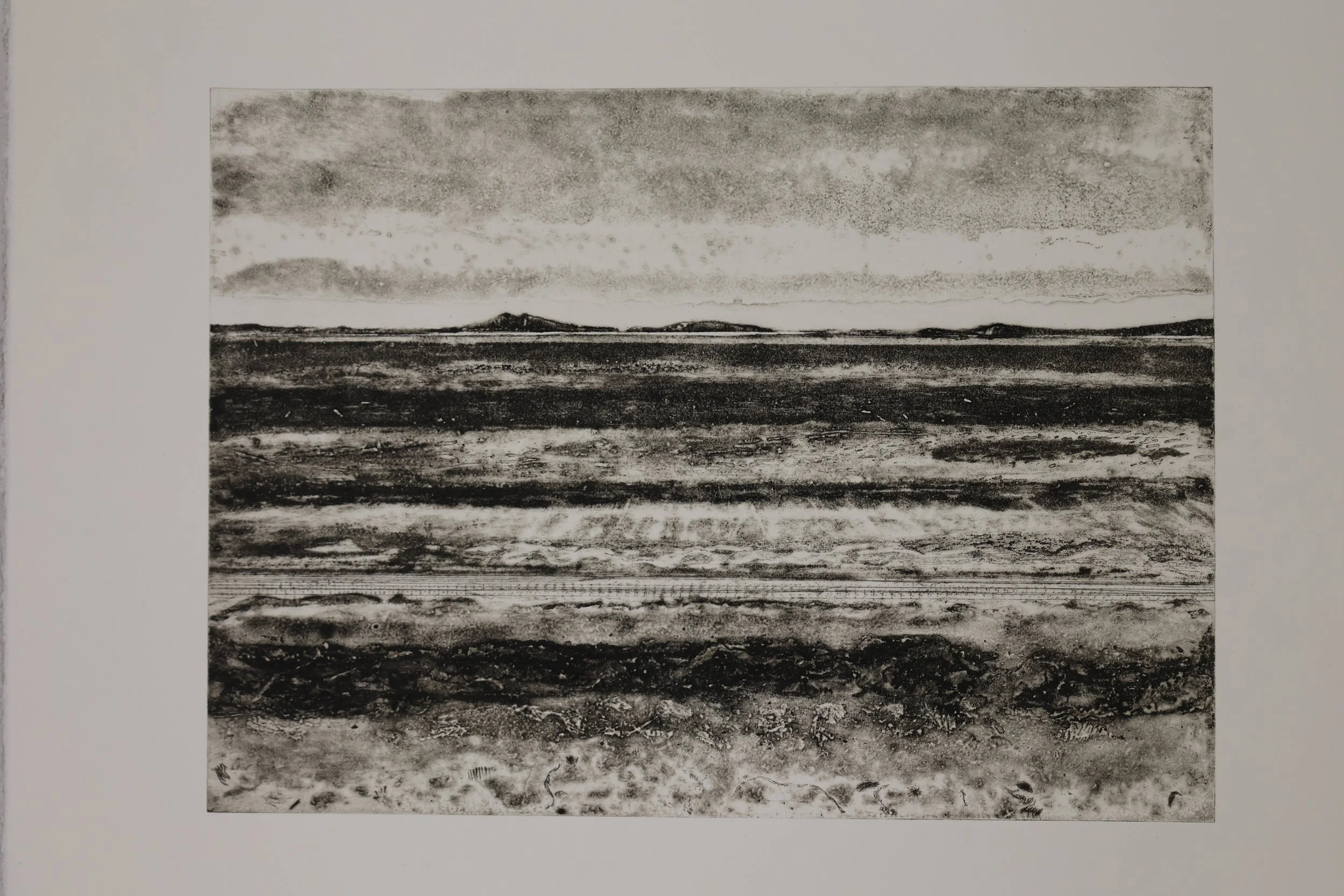 Late Afternoon, Porthmellon Beach showing border