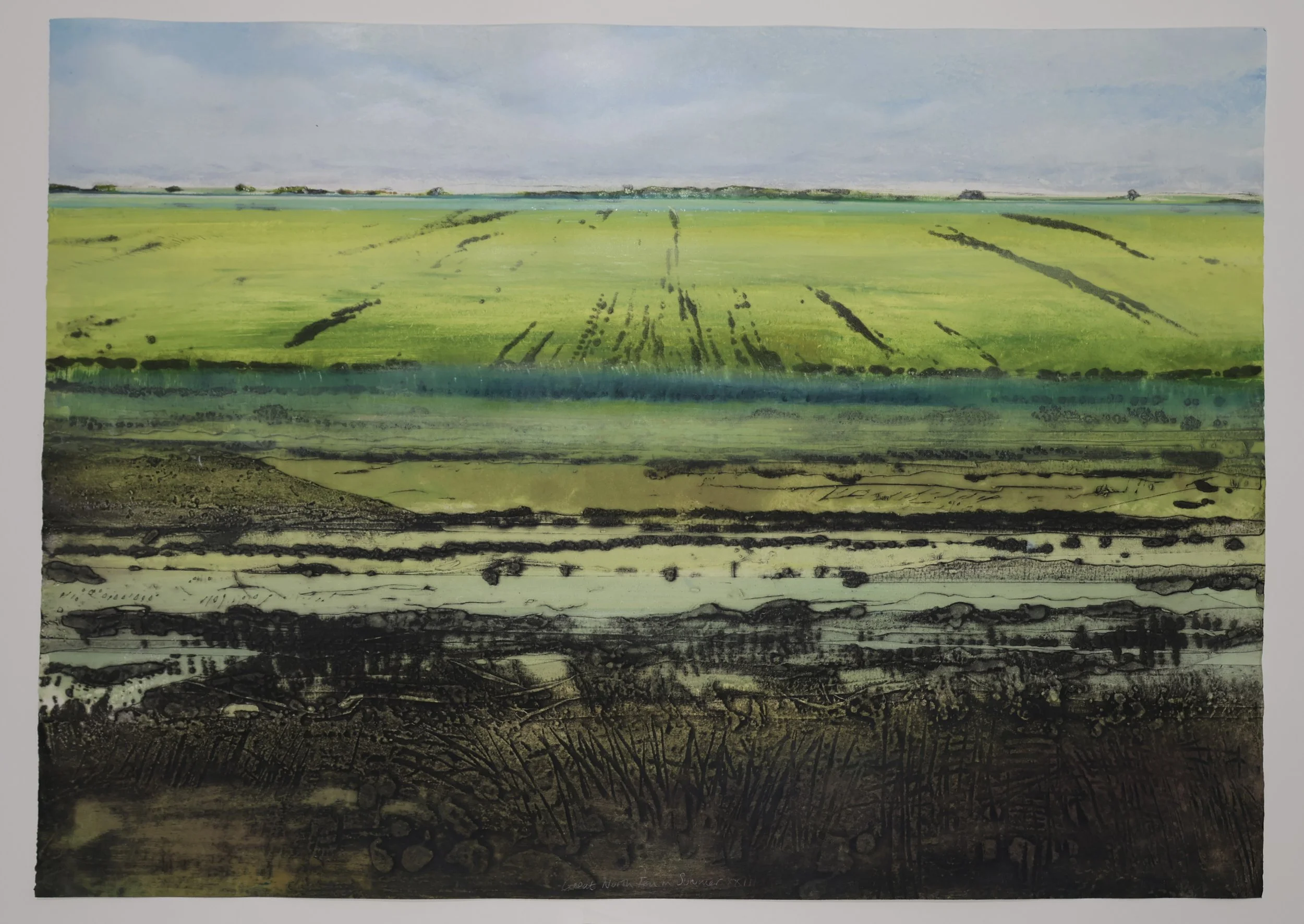 Great North Fen in Summer XXIII showing deckle edge